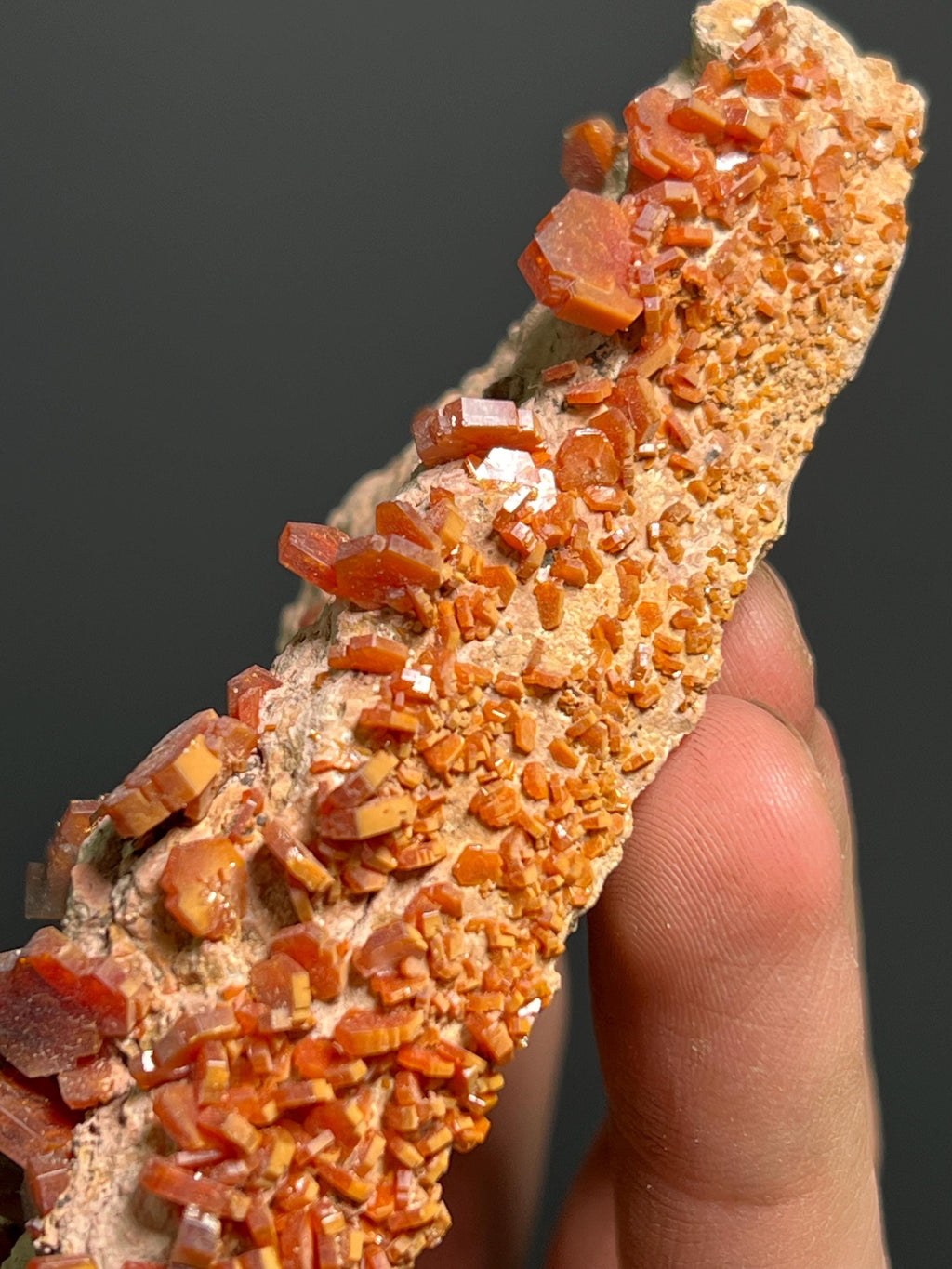 Vanadinite Specimen, 198gram - Crystal Gemstone AE 