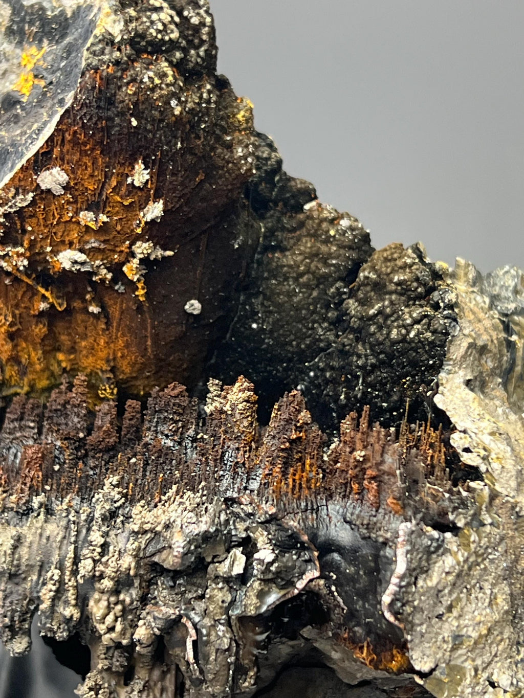 Museum Quality, Limonite And Specularite With Stalactite Goethite, For Special Collection - Crystal Gemstone AE 