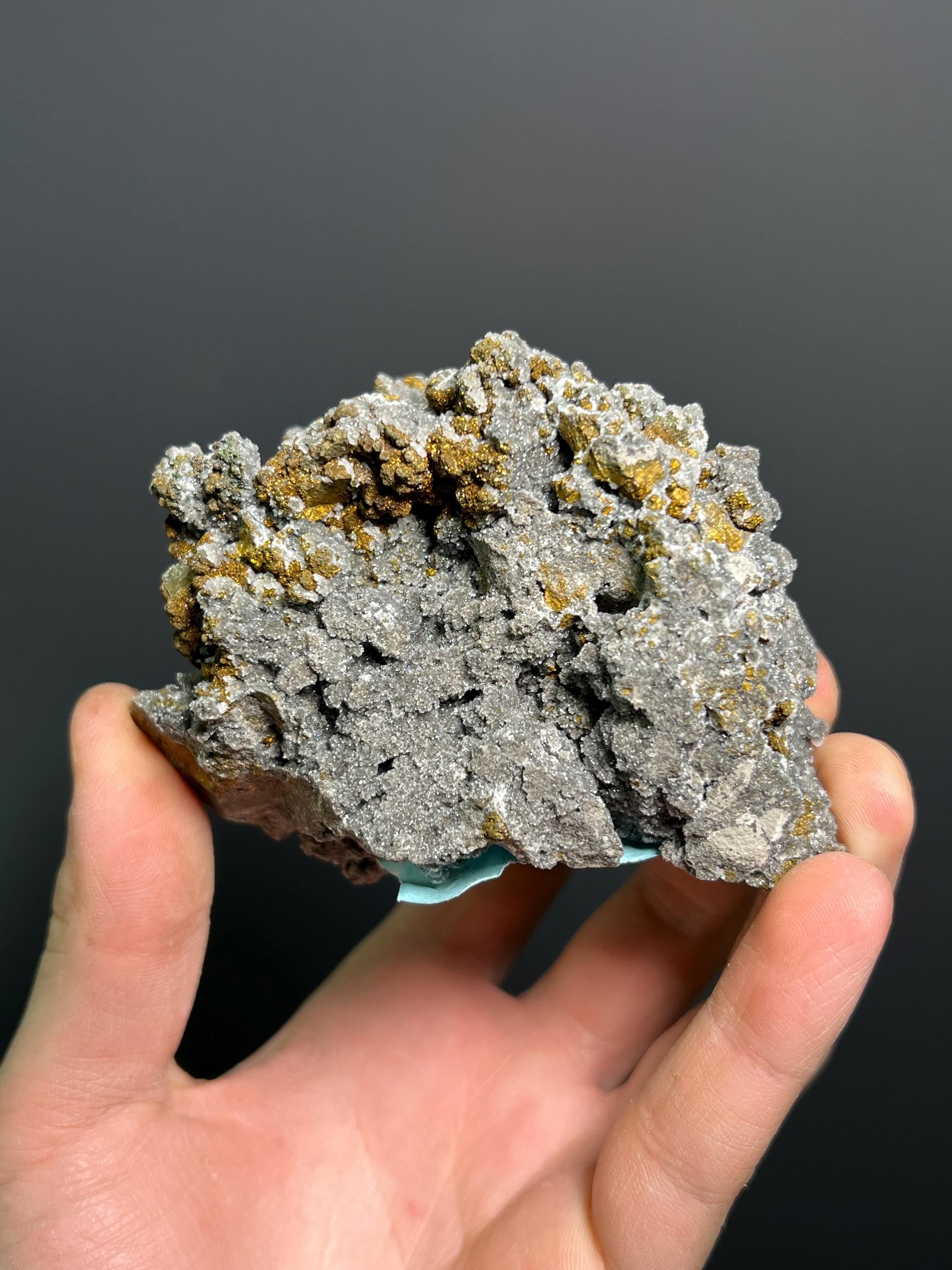 Calcite And Dolomite With Chalcopyrite, 440gram - Crystal Gemstone AE 