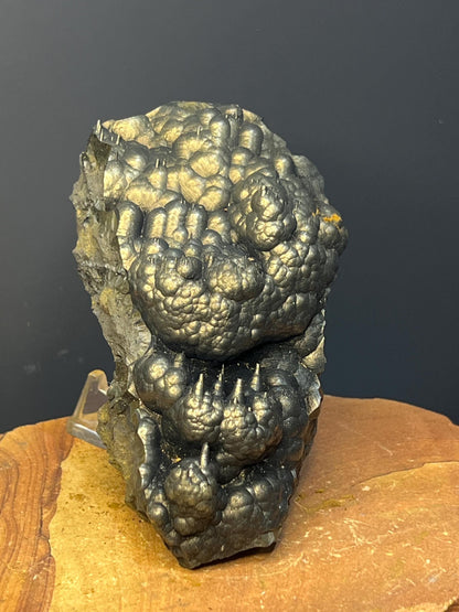 Museum Grade Very Showy Botryoidal And Stalactite Formation Golden Goethite Specimen - Crystal Gemstone AE 