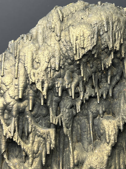 Museum Quality Very Showy Golden Color Stalactite Bridges Goethite Specimen - Crystal Gemstone AE 