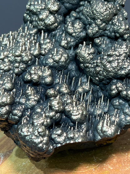 Museum Grade Golden Color Stalactite And Botryoidal Formation Goethite, For Special Collection Piece - Crystal Gemstone AE 