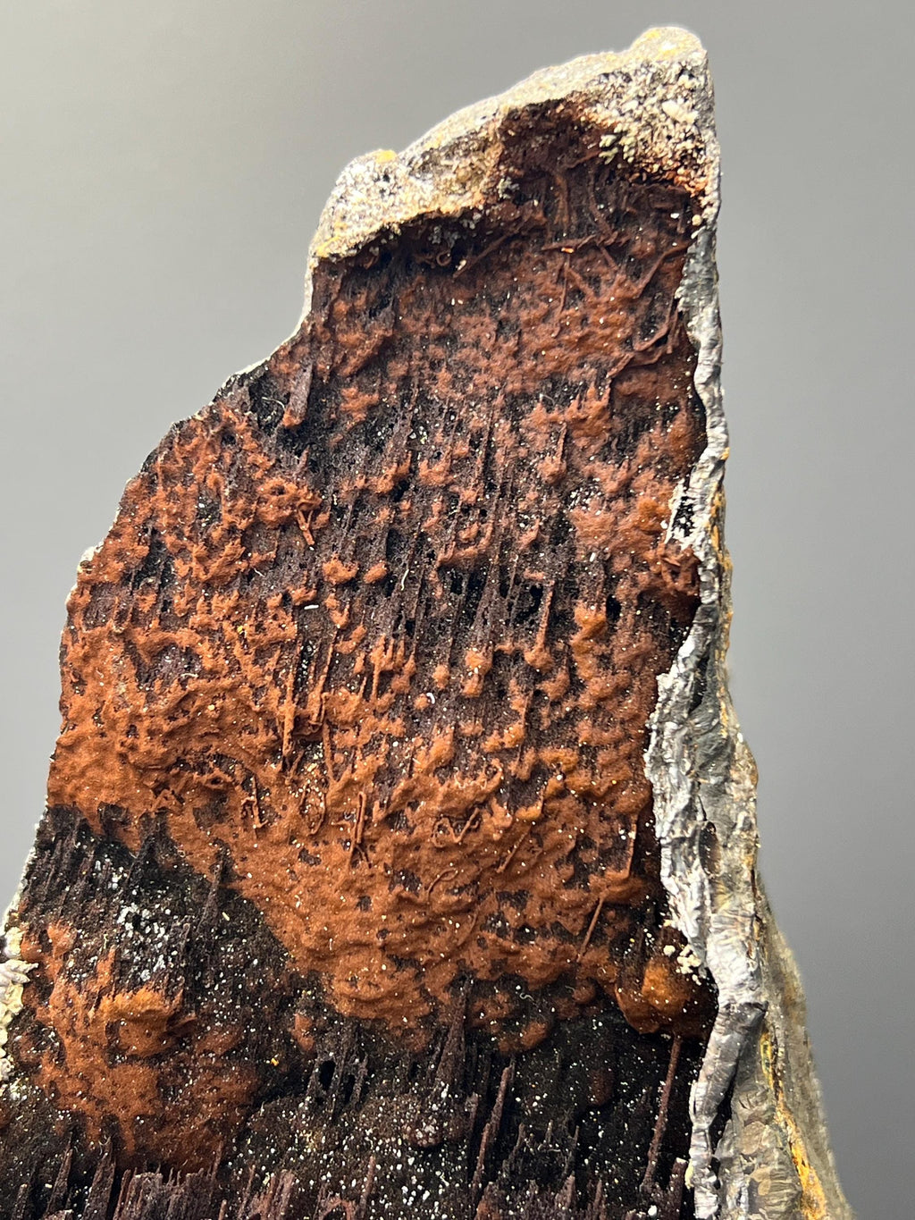 Museum Grade, Very Special Limonite And Specularite With Stalactite Goethite, For Special Collections - Crystal Gemstone AE 