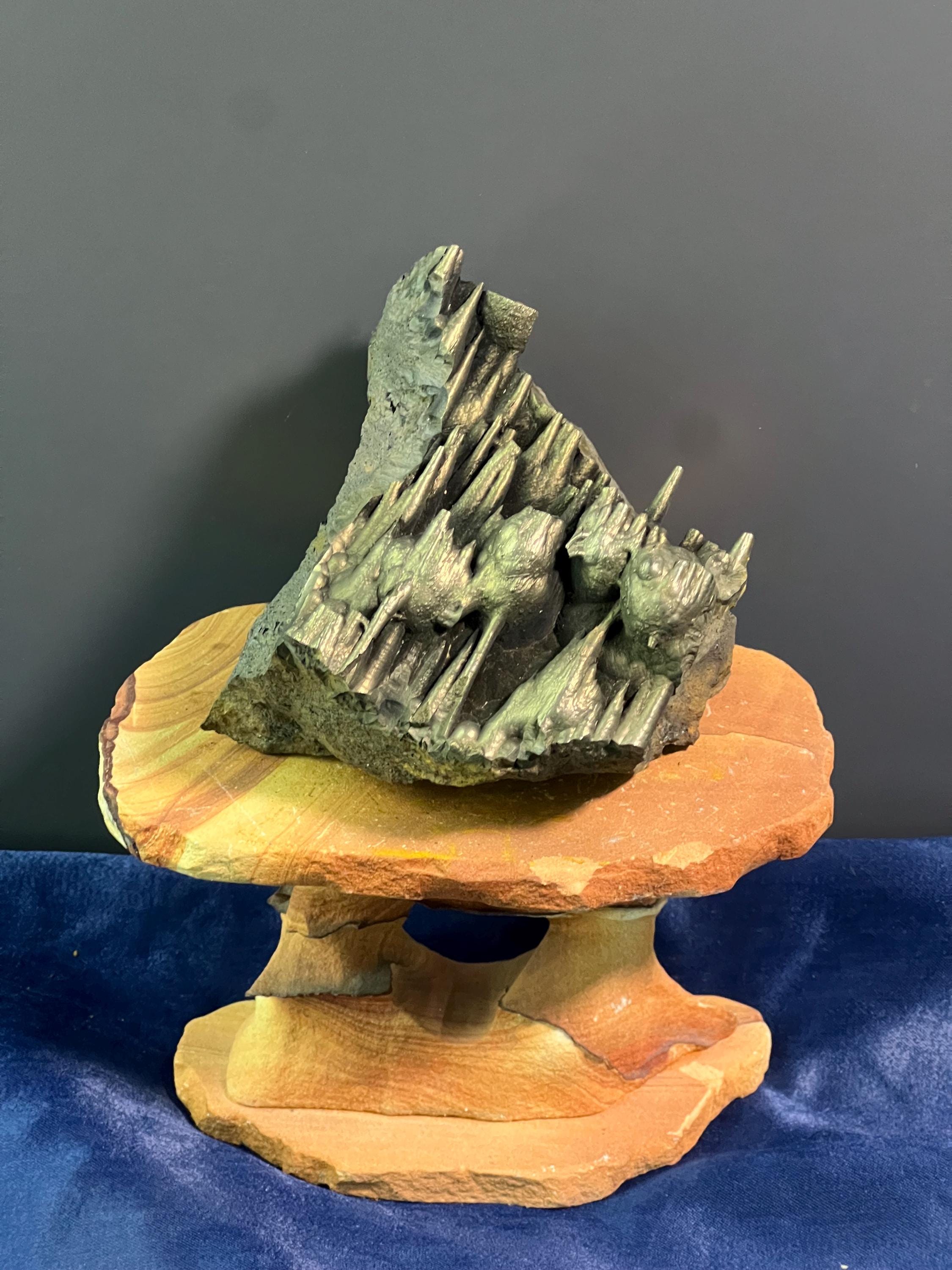 "Museum Grade" Golden Color Stalactite Goethite - Crystal Gemstone AE 