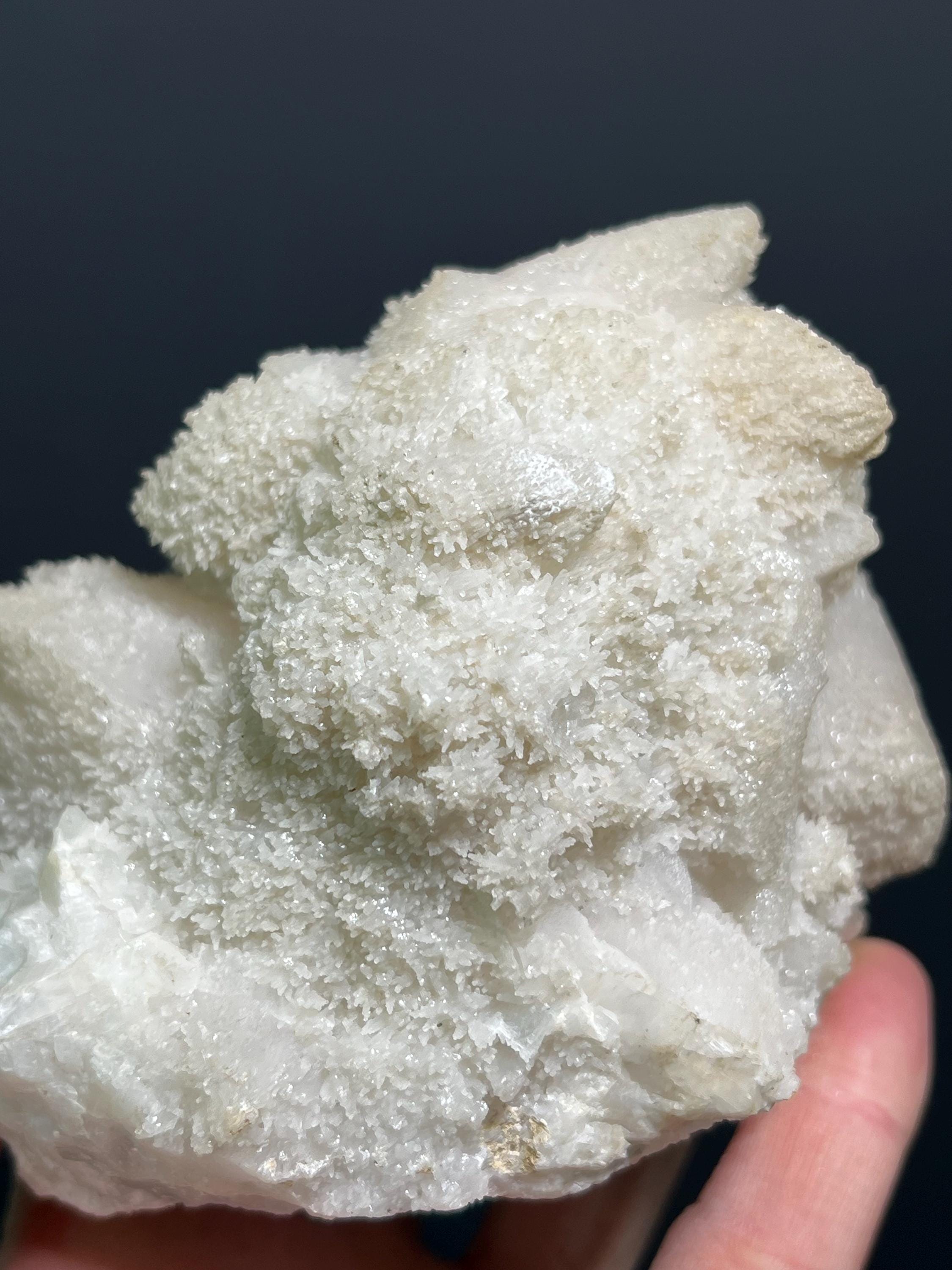 Lilac Calcite with Crystal Quartz Specimen, 884gram, Turkey Origin - Crystal Gemstone AE 