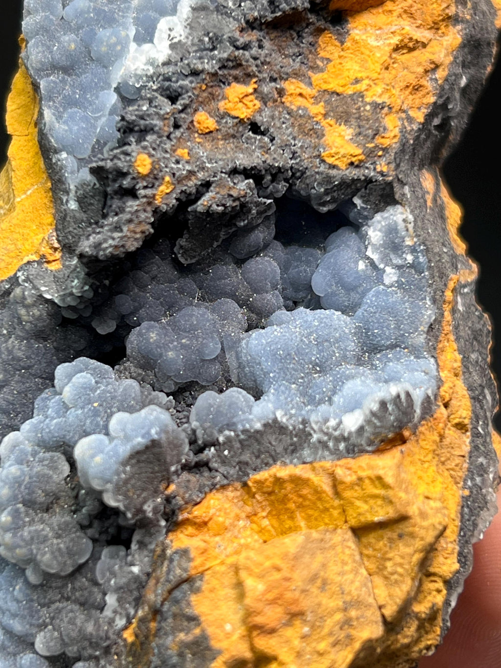 Blue Chalcedony Specimen - Crystal Gemstone AE 