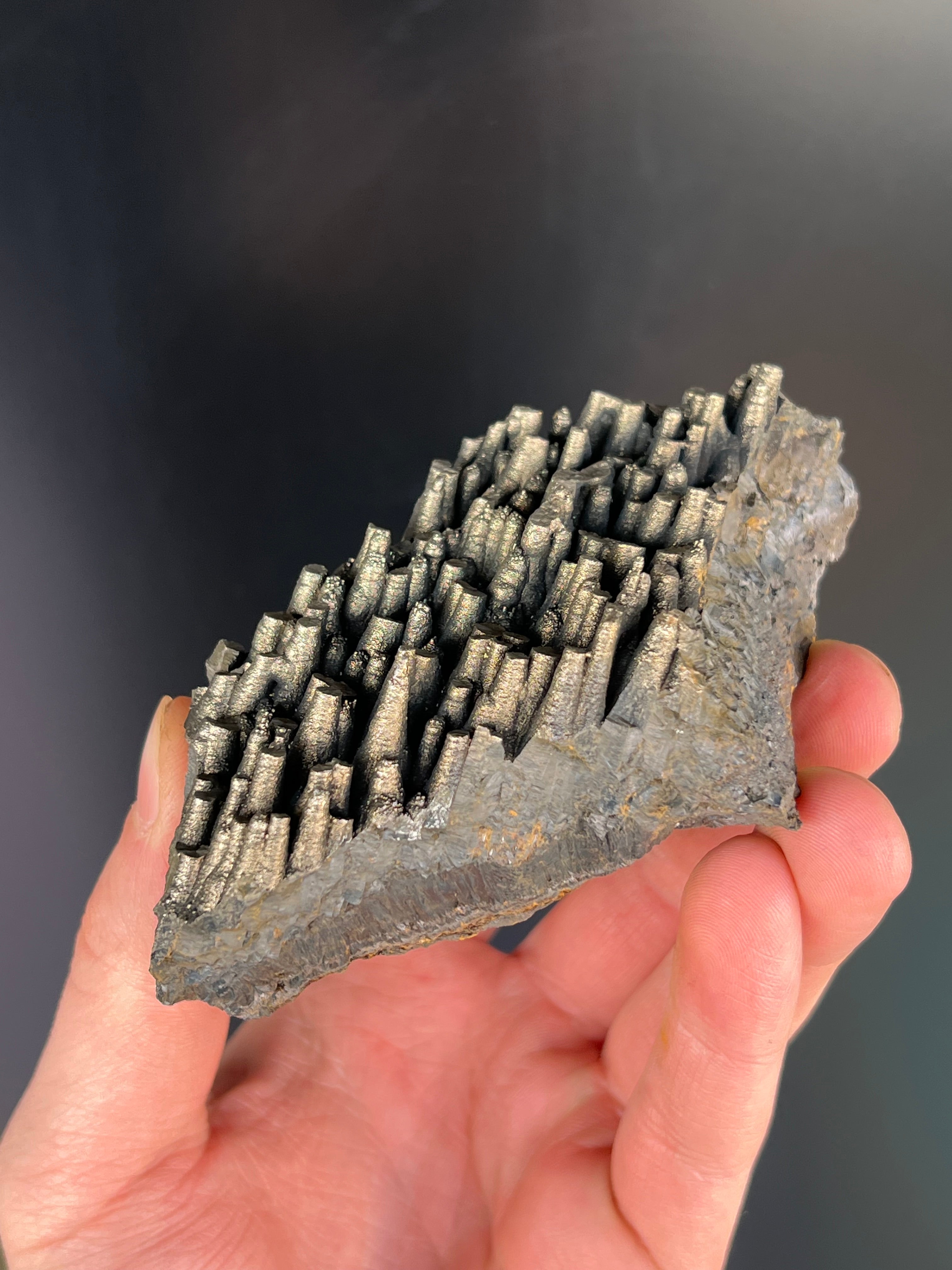 “Museum Grade” Golden Color Stalactite Goethite
