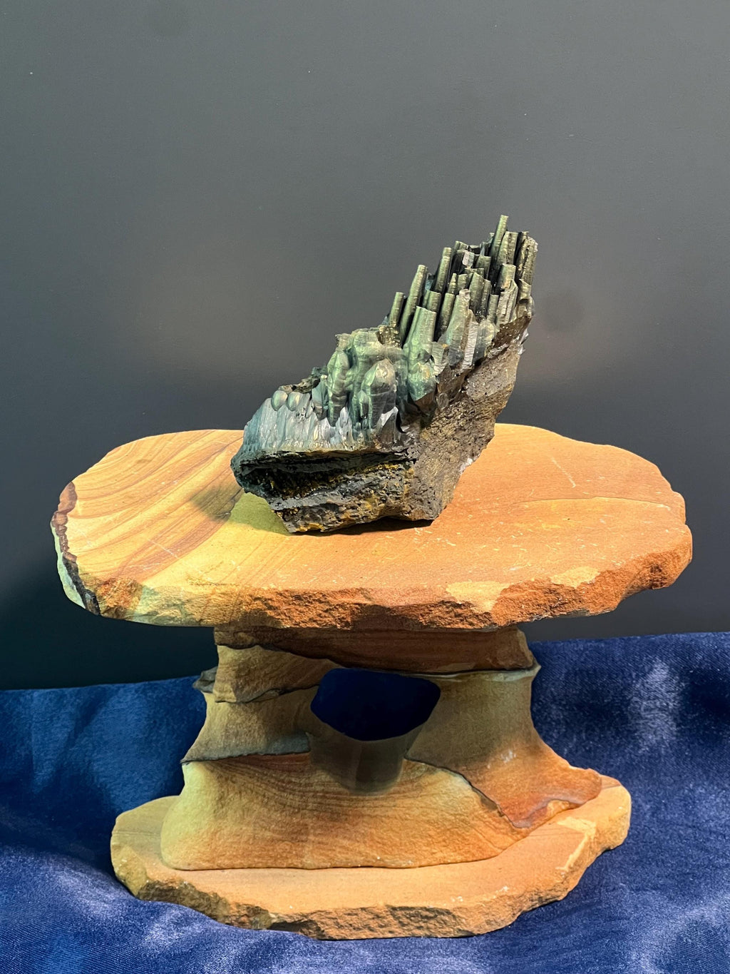 "Museum Grade" Golden Color Stalactite Goethite - Crystal Gemstone AE 