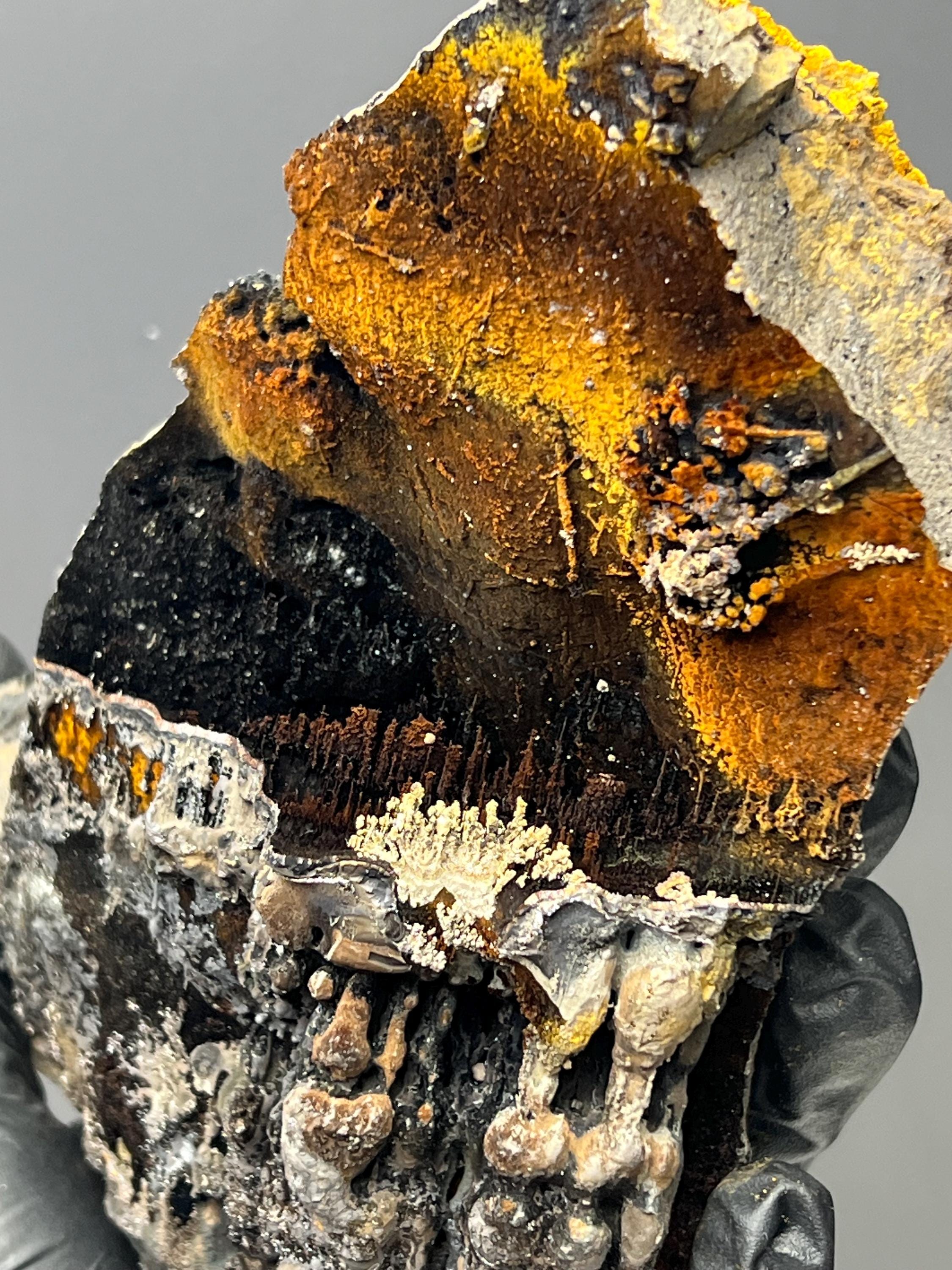 Very Showy Specularite And Limonite On Goethite Specimen - Crystal Gemstone AE 