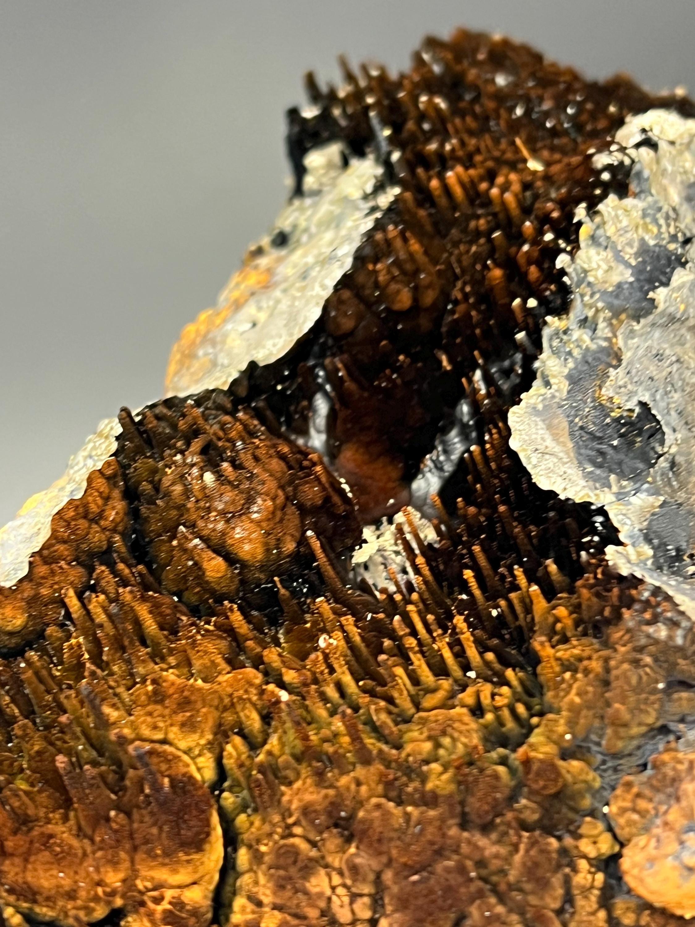 Museum Quality Extra Large Limonite With Stalactite Goethite, For Special Collector Item - Crystal Gemstone AE 
