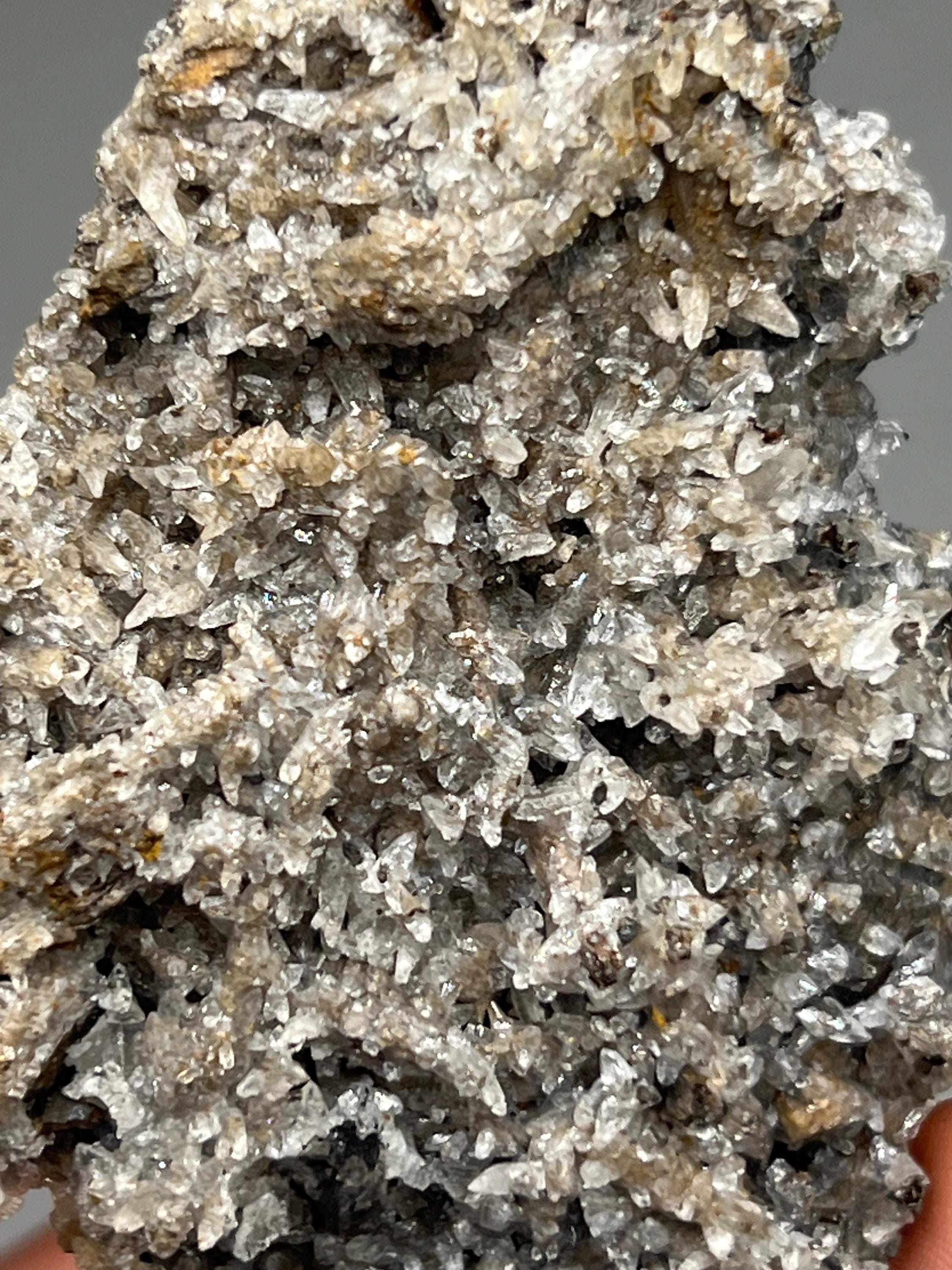 Very Showy And Unique, 2 Sided Crystal Calcite On Hematite, From Turkey - Crystal Gemstone AE 