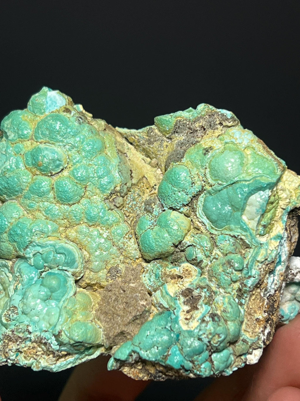 Teal Rosasite Specimen, Botryoidal Mineral, Mexico (290gram) - Crystal Gemstone AE 