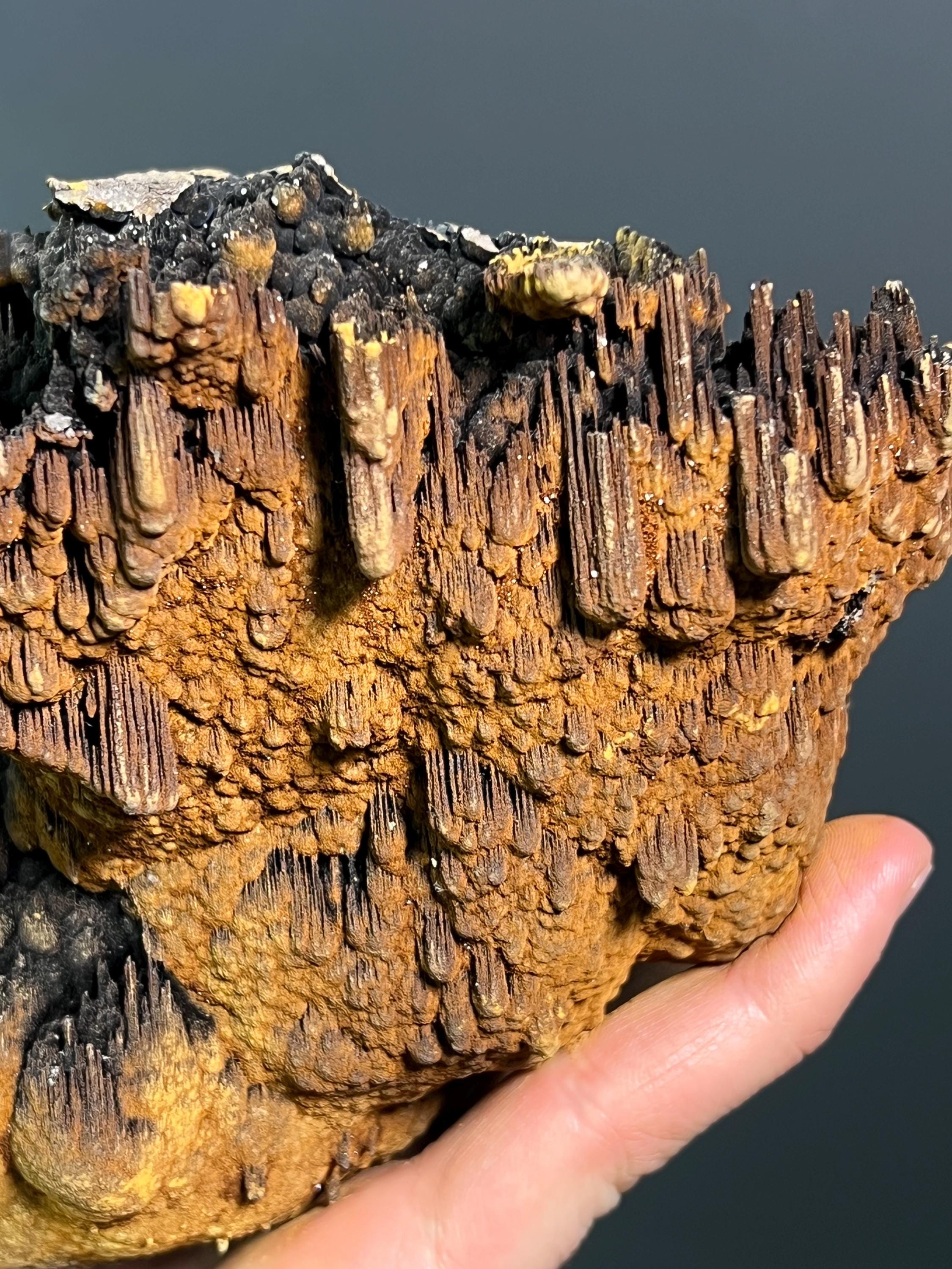Museum Grade Limonite With Stalactite Goethite - Crystal Gemstone AE 