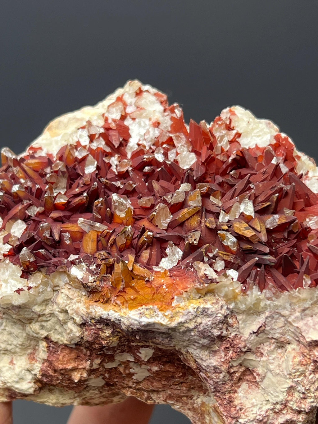 Red Crystal Calcite - Crystal Gemstone AE 