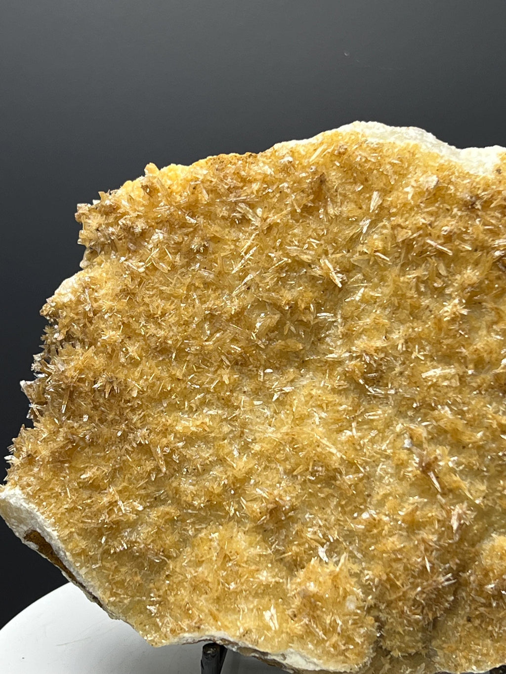 Feather Orange Crystal Calcite Specimen - Crystal Gemstone AE 