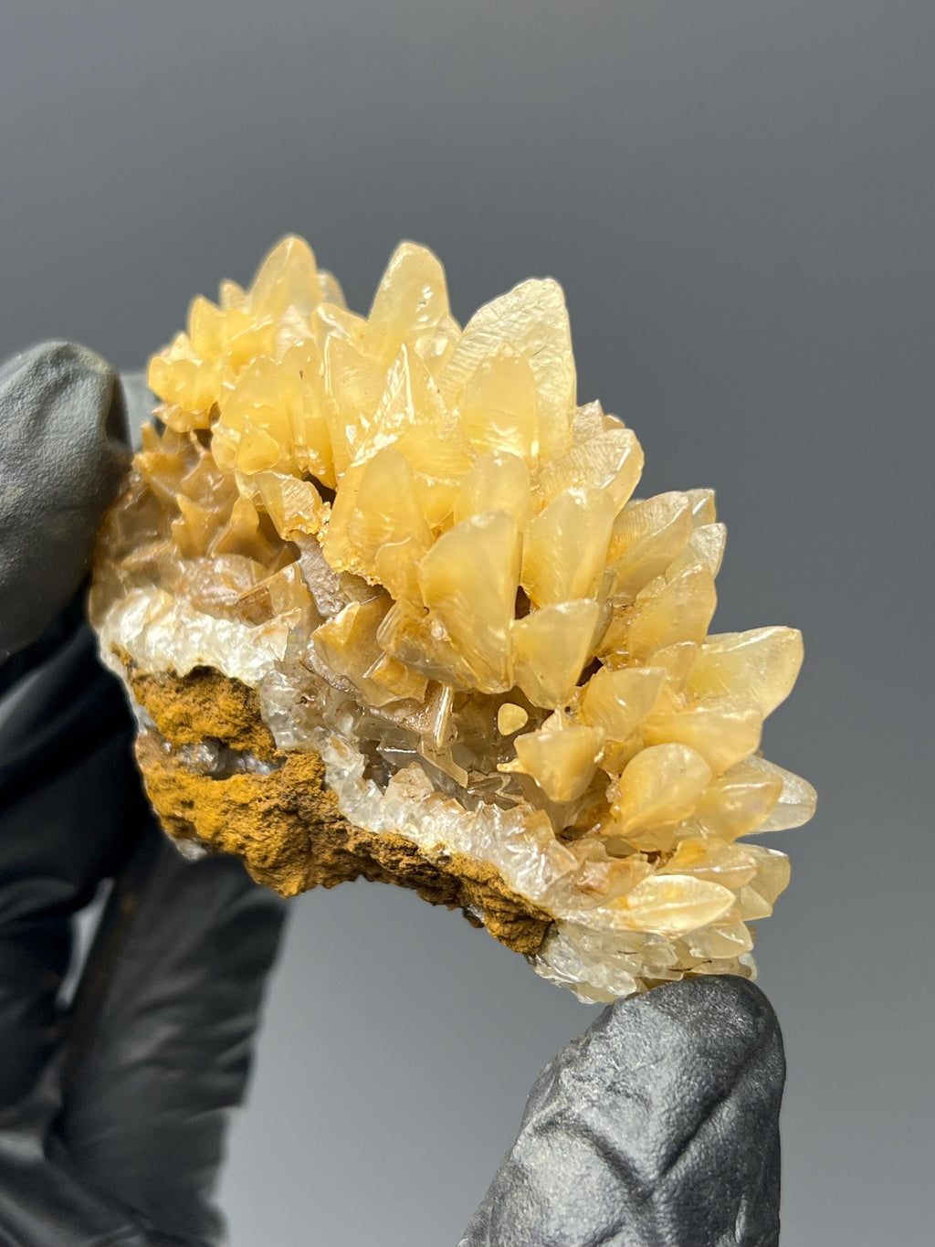 Yellow Crystal Calcite Specimen - Crystal Gemstone AE 