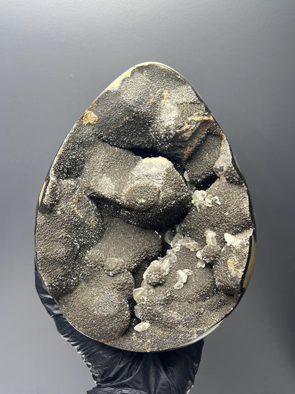 XL Polished Septarian Egg - Crystal Gemstone AE 
