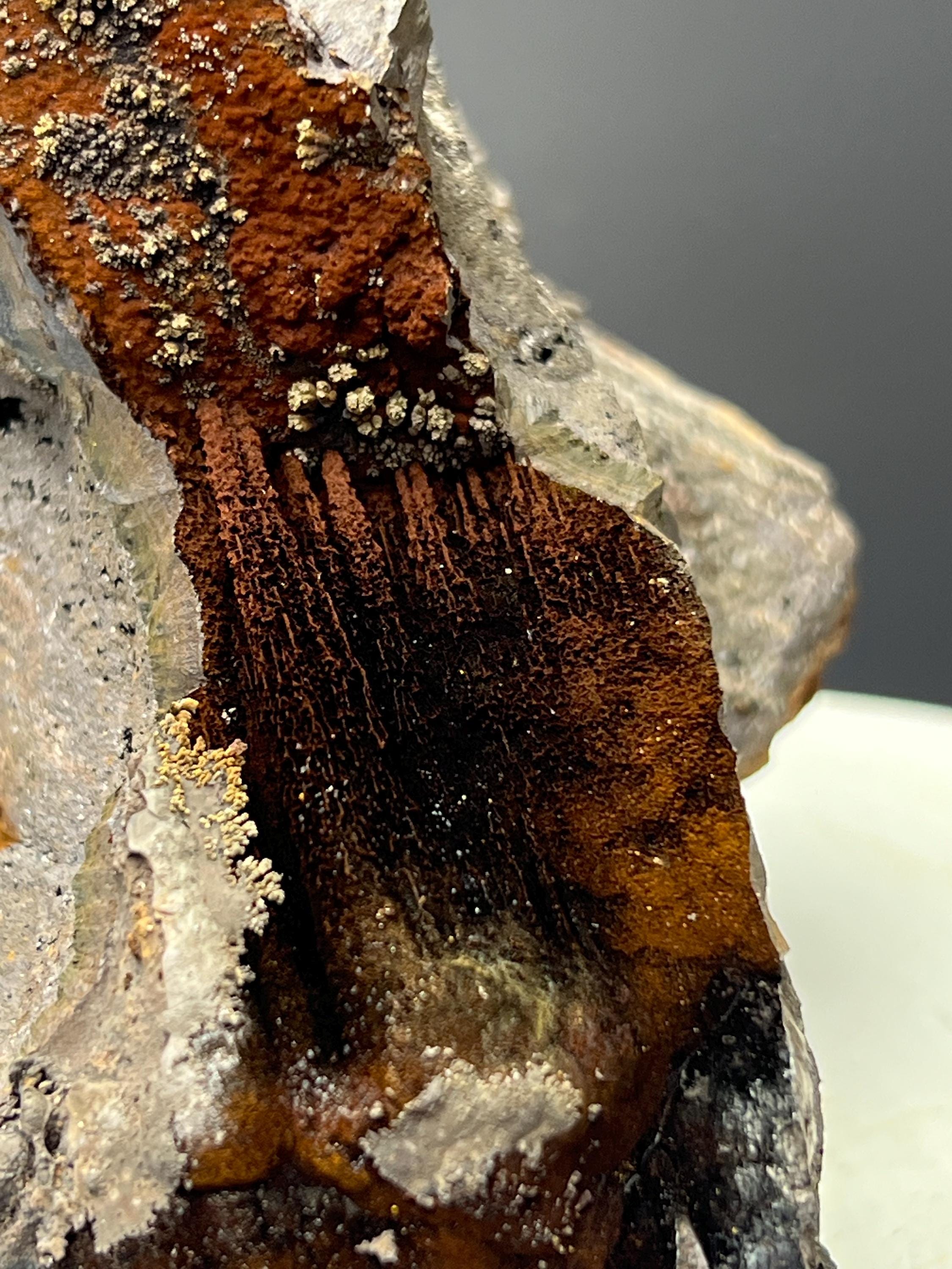 Very Showy, Limonite And Specularite With Stalactite Goethite Specimen - Crystal Gemstone AE 