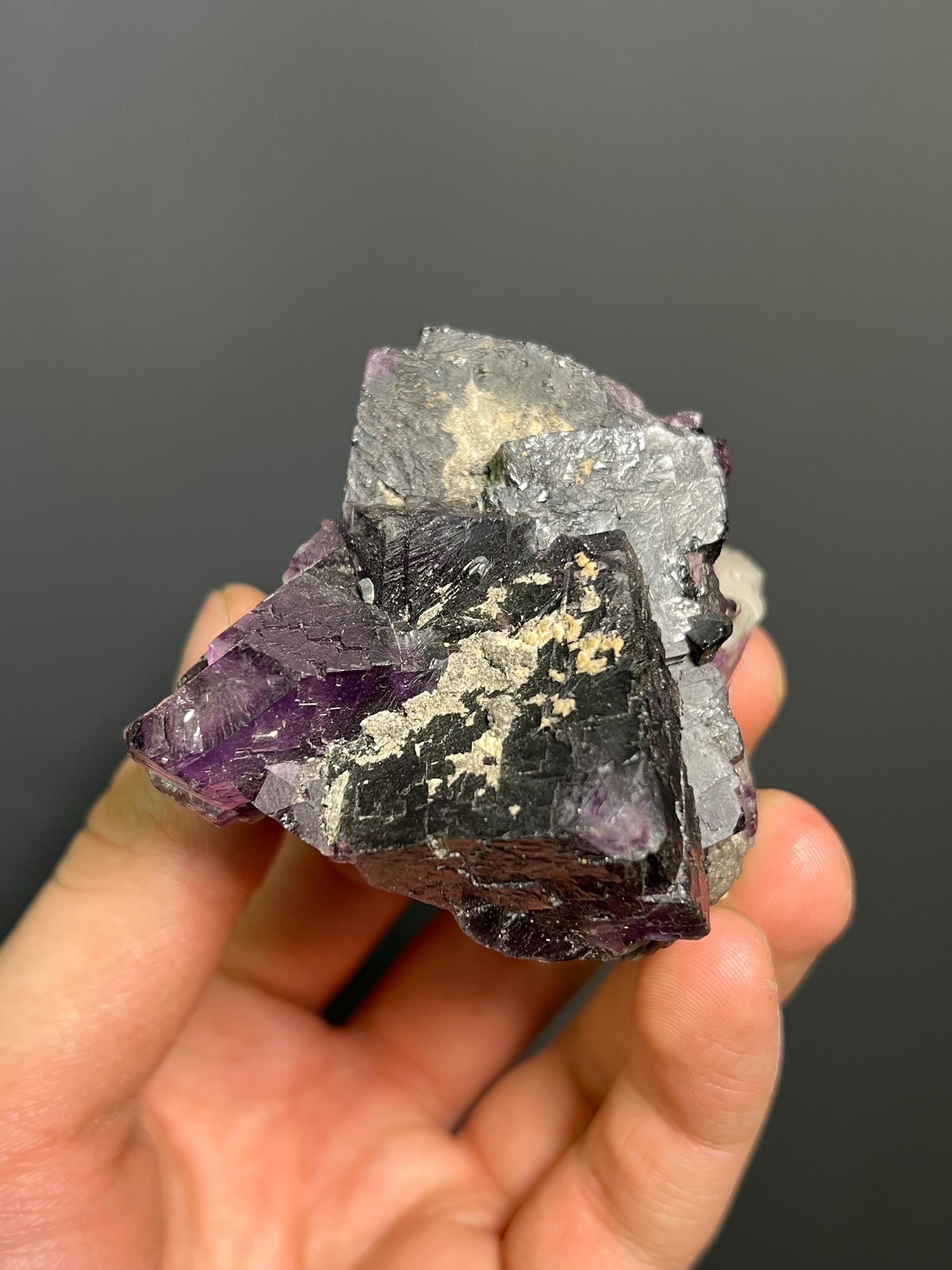 Phantom Purple Fluorite - USA - Crystal Gemstone AE 