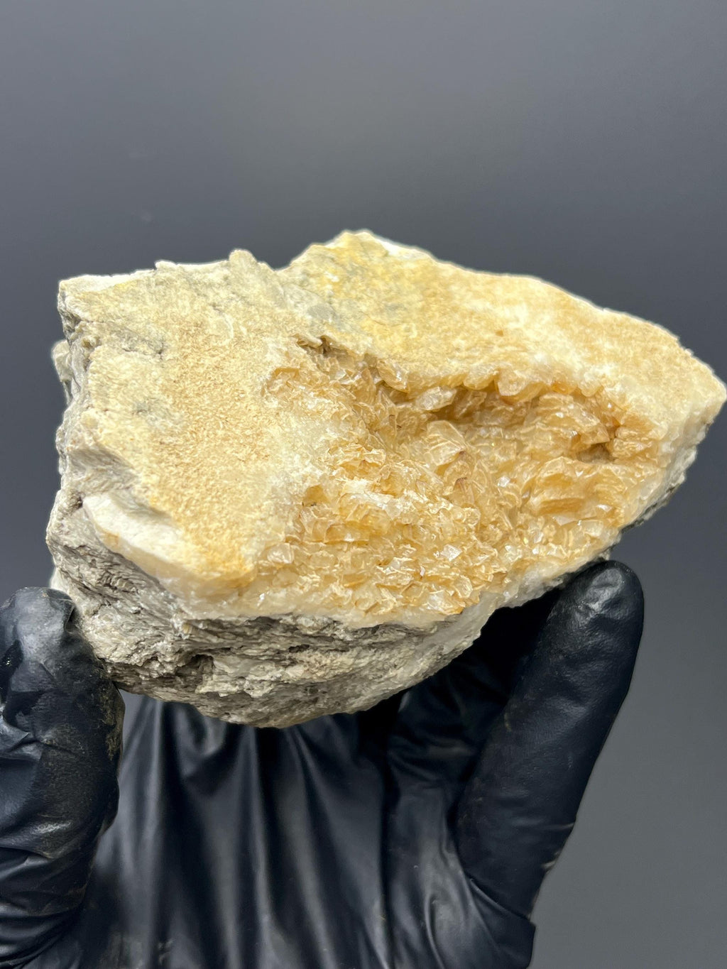 Orange Apophyllite Specimen - Luminous Crystal from India - Crystal Gemstone AE 
