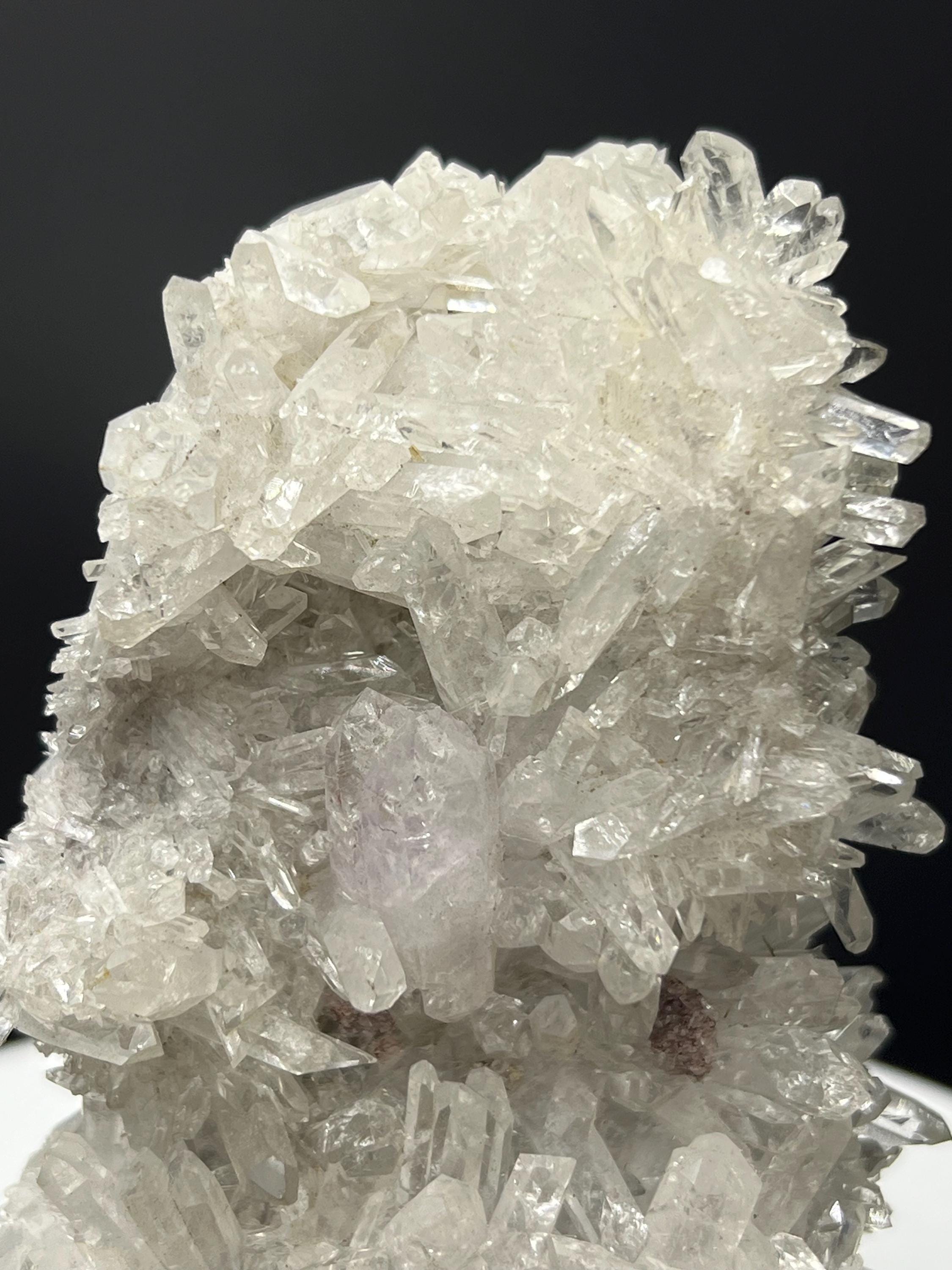 Lilac Himalayan Clear Crystal Quartz Specimen - Crystal Gemstone AE 
