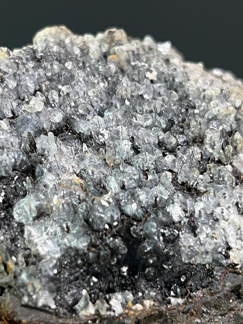 Crystal Calcite On Small Stalactites Goethite - Crystal Gemstone AE 