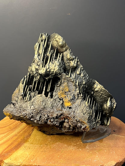 Museum Quality! Golden Color Stalactite Goethite Specimen, For Special Collection - Crystal Gemstone AE 