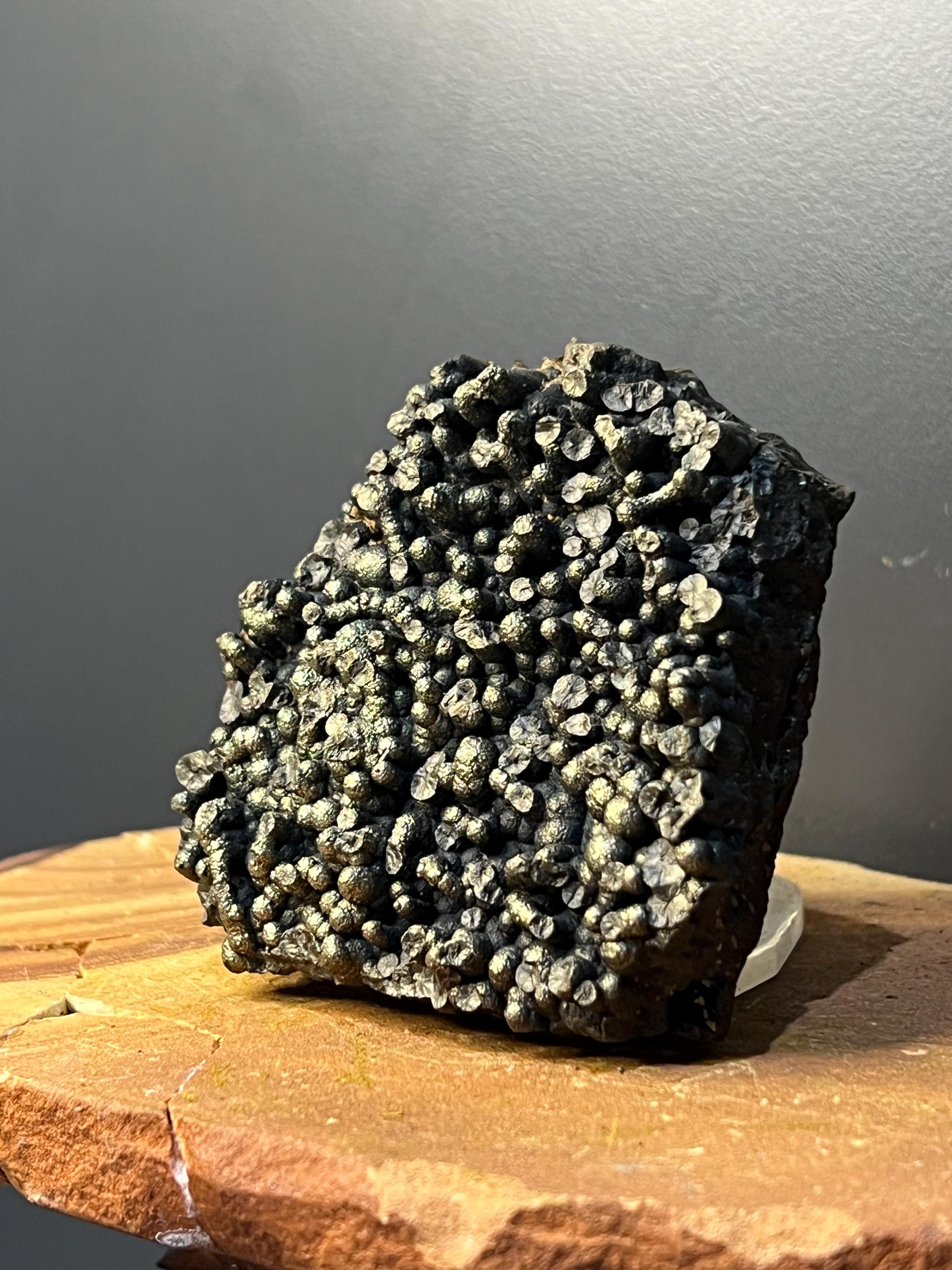 Very Showy Golden Color Botryoidal Goethite Specimen, For Special Collection - Crystal Gemstone AE 
