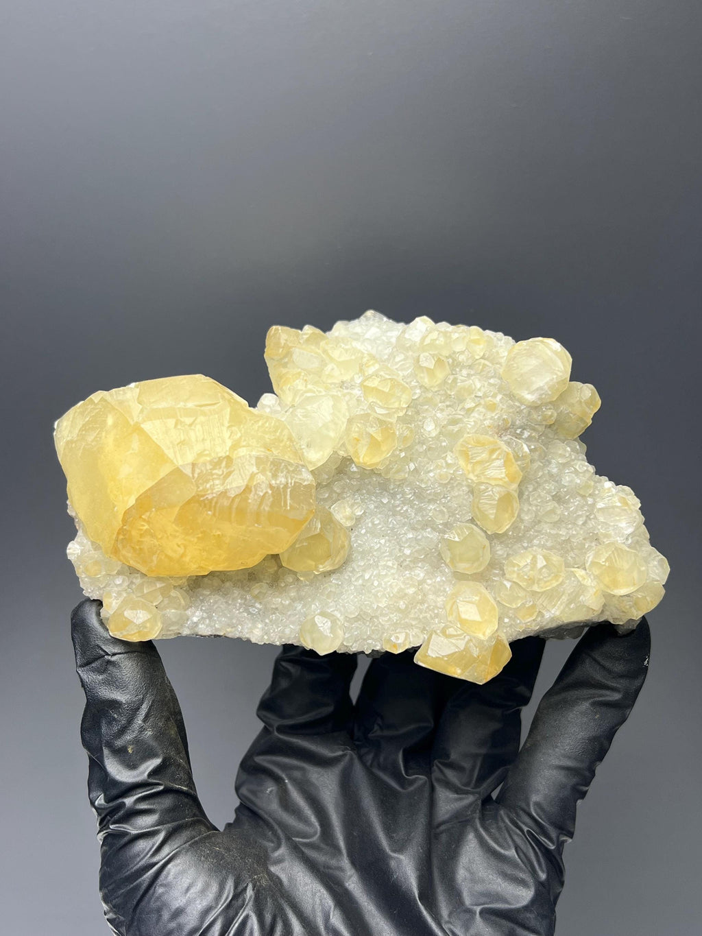 Dogtooth Calcite Specimen: Golden Yellow Crystal, Turkey - Crystal Gemstone AE 