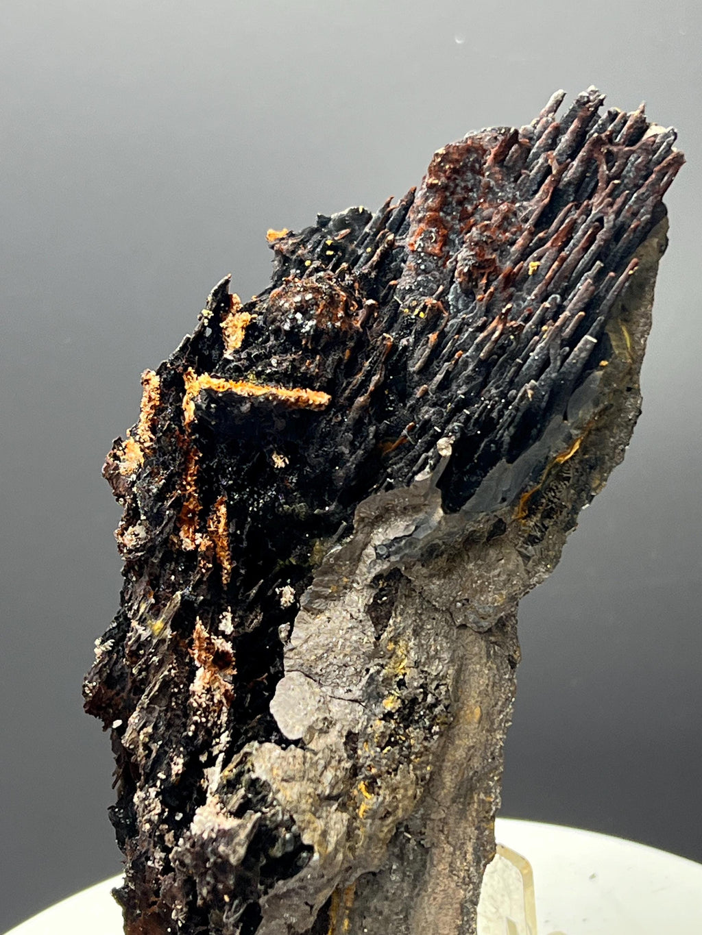 Very Showy! Limonite And Specularite With Velvet Stalactite Goethite Specimen, For Special Collection - Crystal Gemstone AE 