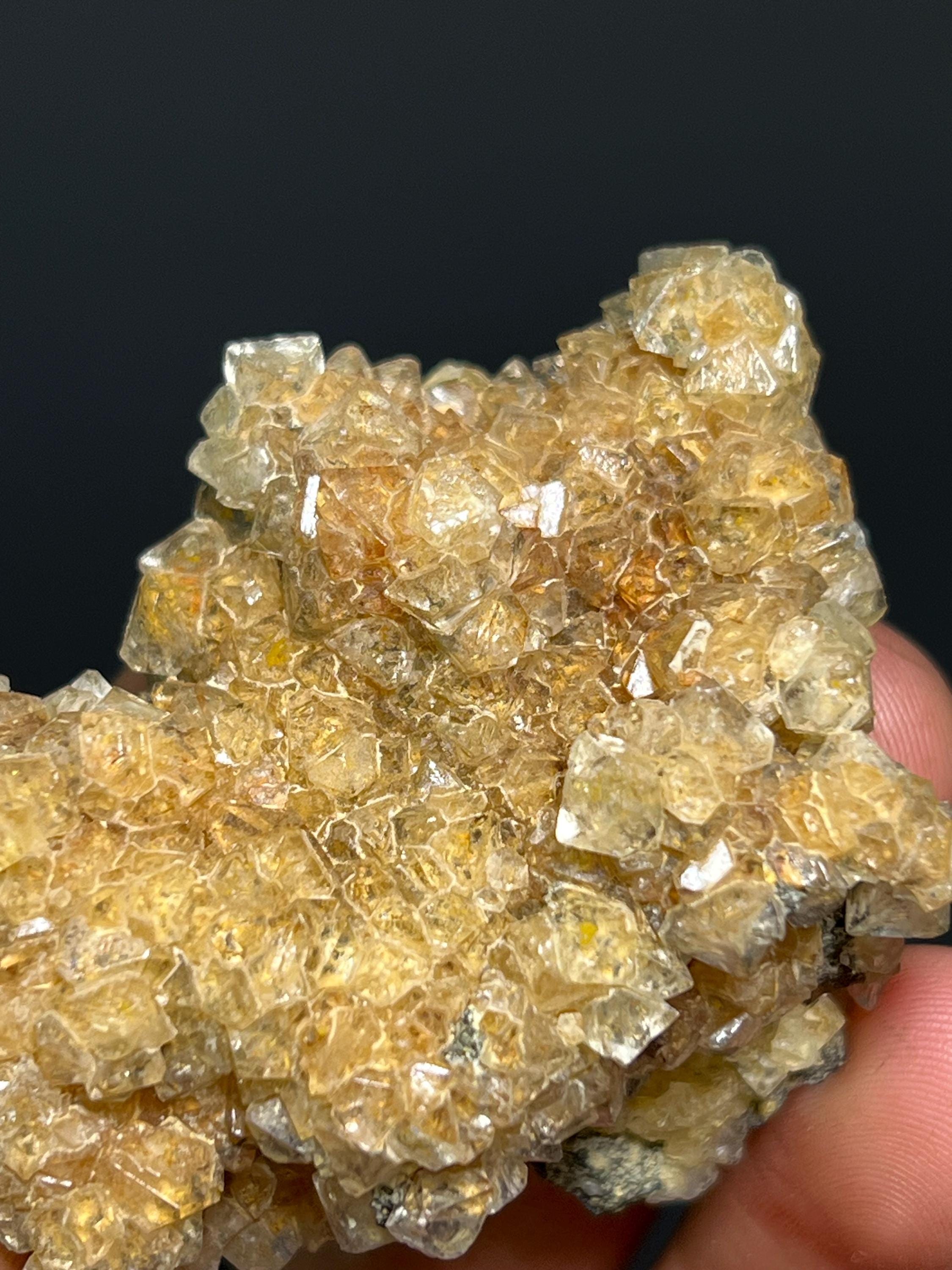 Cuprian Adamite Specimen, 38gram - Crystal Gemstone AE 