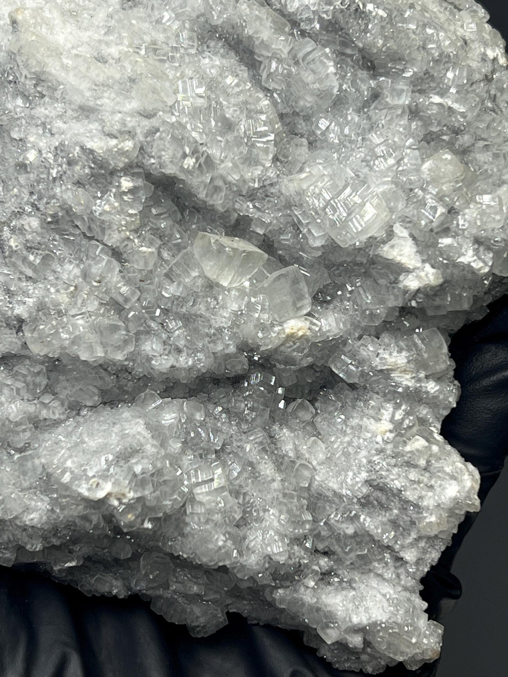 Special Cubic Clear Crystal Calcite On Gray Calcite - Crystal Gemstone AE 