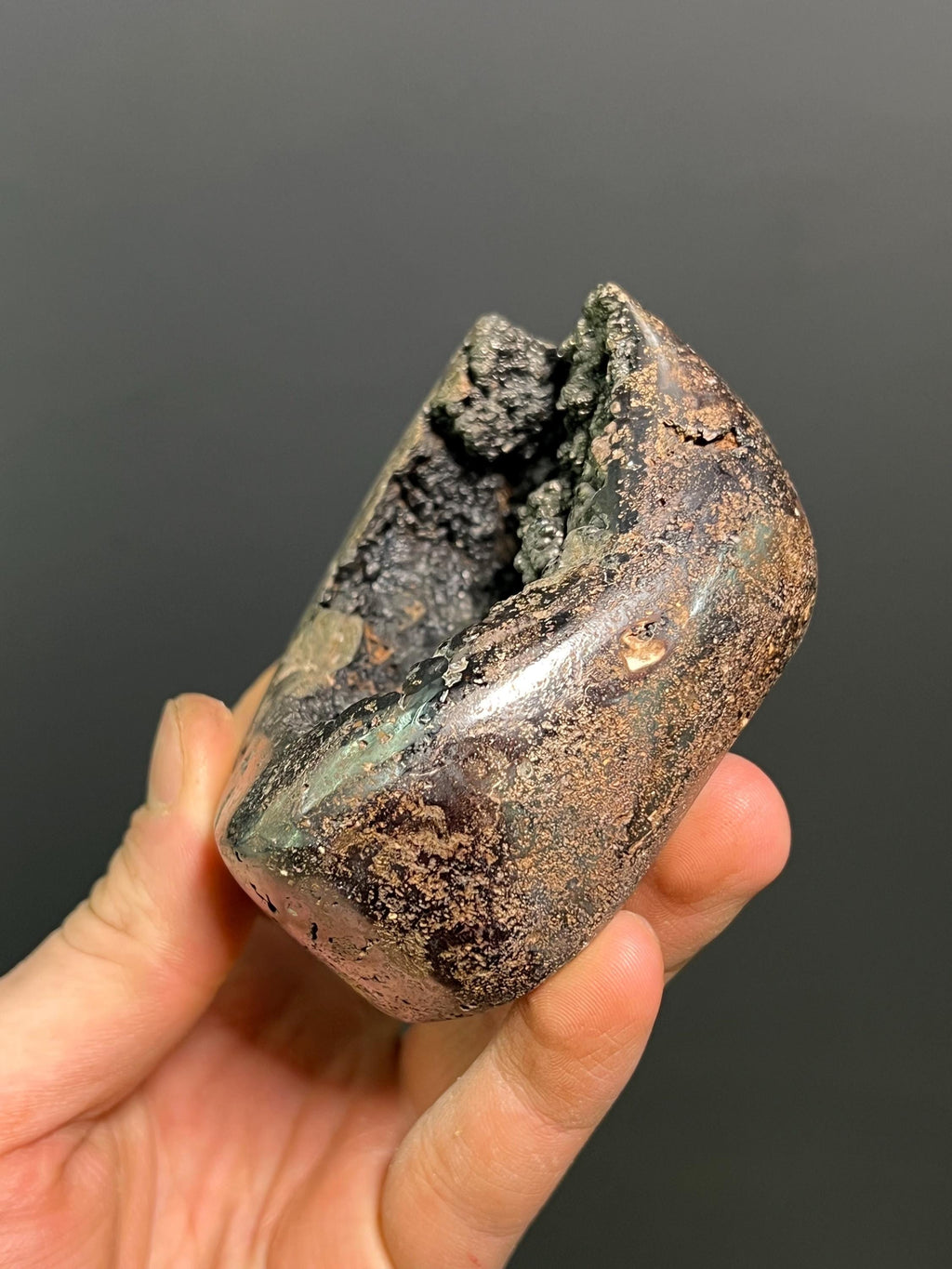 Polished Natural Goethite Specimen, 380gram - Crystal Gemstone AE 