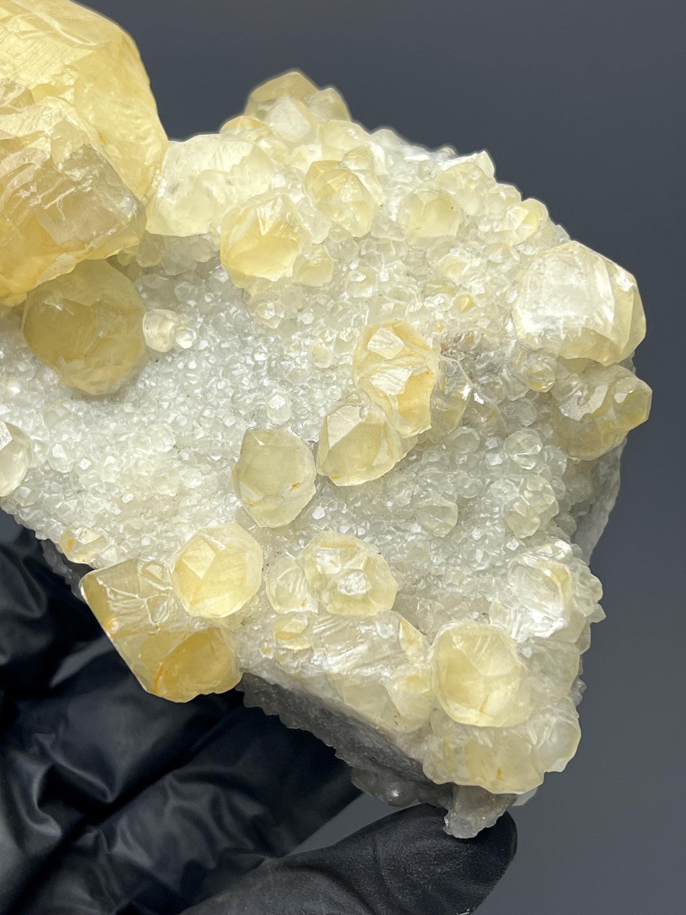 Dogtooth Calcite Specimen: Golden Yellow Crystal, Turkey - Crystal Gemstone AE 