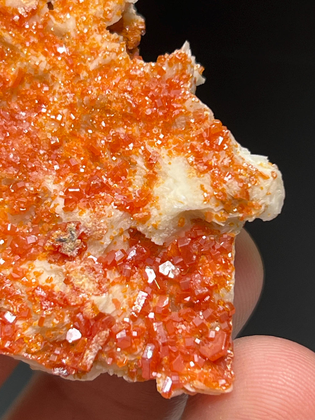 Red Vanadinite Specimen - Crystal Gemstone AE 