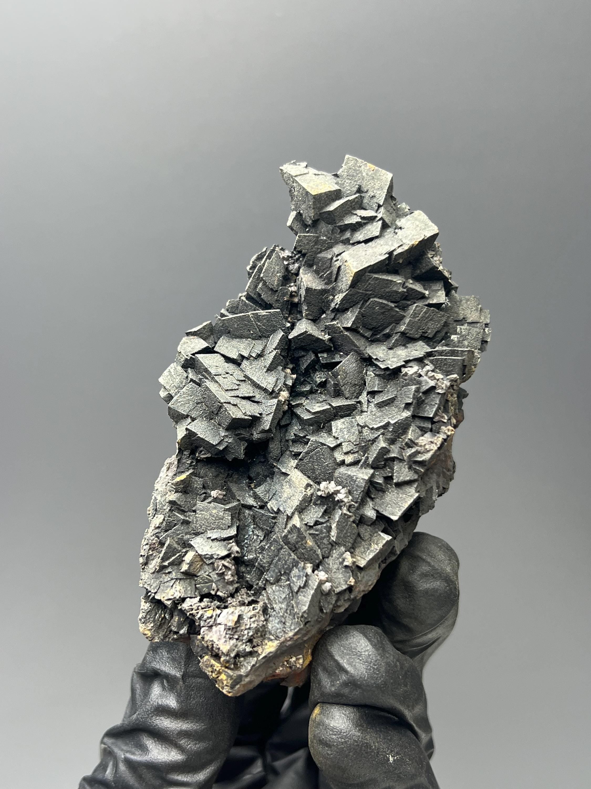 Museum Grade Very Showy Black Iron Siderite Specimen - Crystal Gemstone AE 