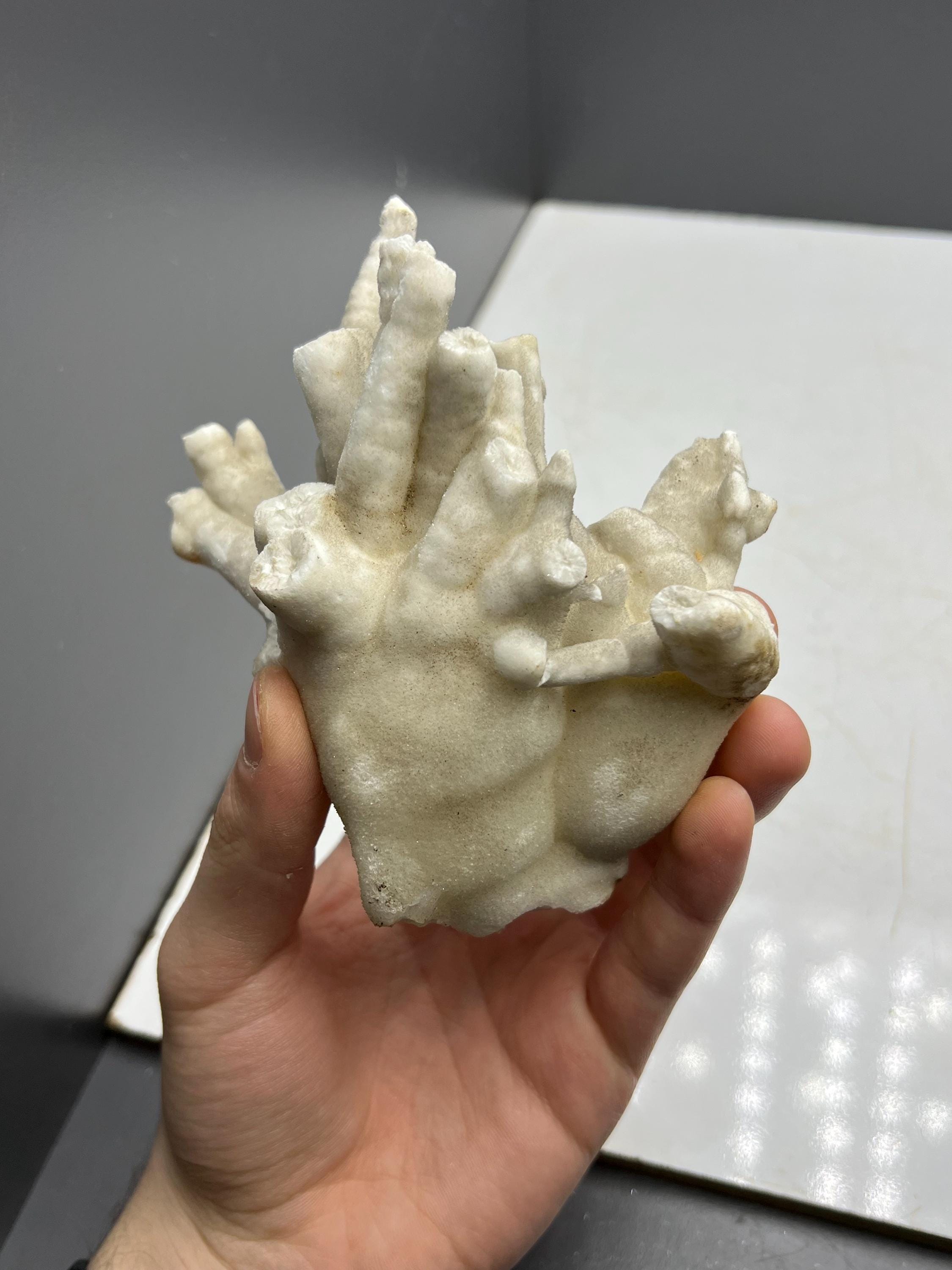 Very Showy Stalactite Aragonite Mineral, From Turkey - Crystal Gemstone AE 