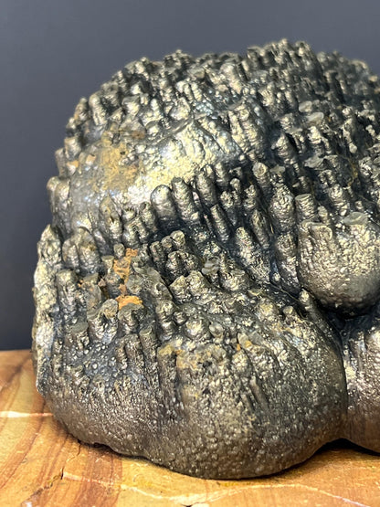 Museum Grade, Very Special Golden Color Stalactite Goethite Specimen, For Special Collection - Crystal Gemstone AE 