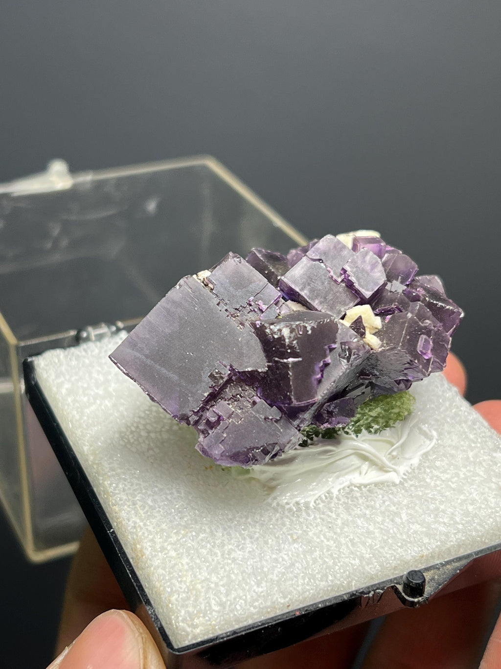 Beautiful Purple Fluorite Specimen - Crystal Gemstone AE 
