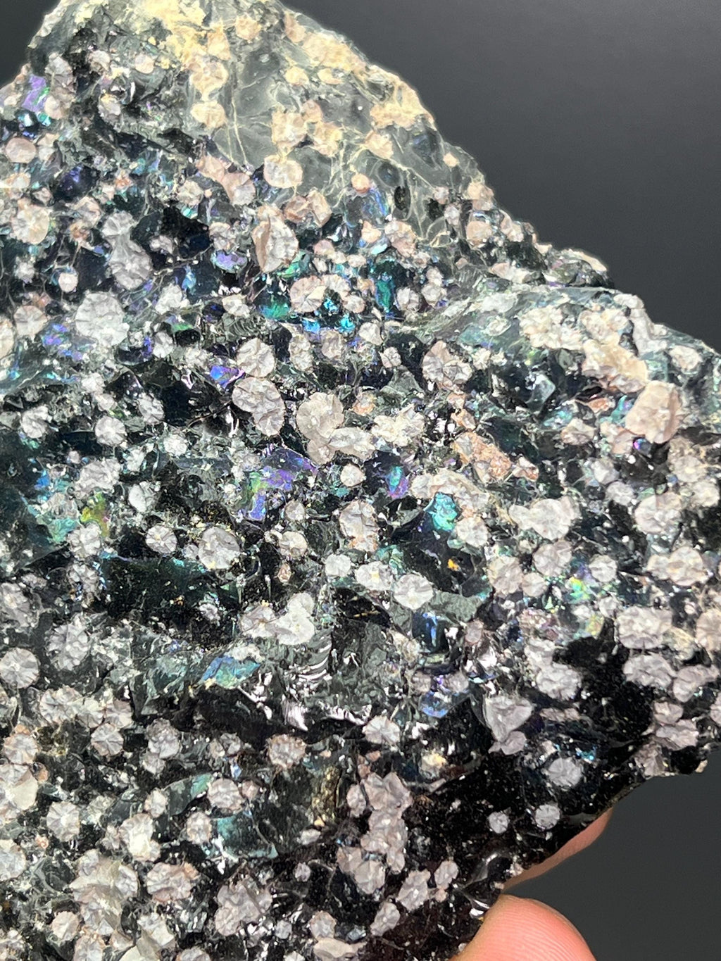 Double Sided Colored Alloy Snowflake Obsidian - Crystal Gemstone AE 
