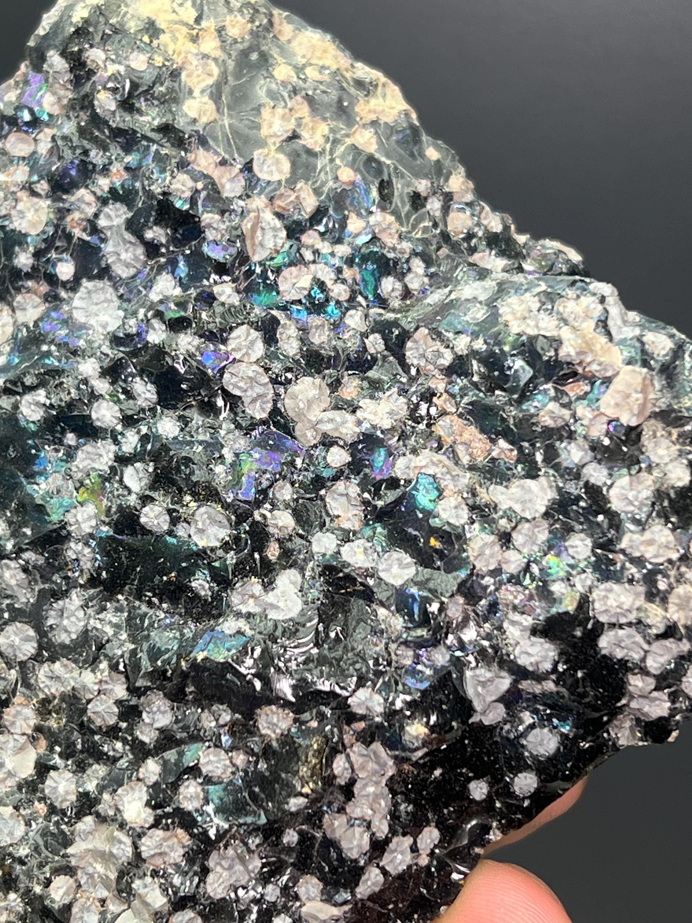 Double Sided Colored Alloy Snowflake Obsidian - Crystal Gemstone AE 