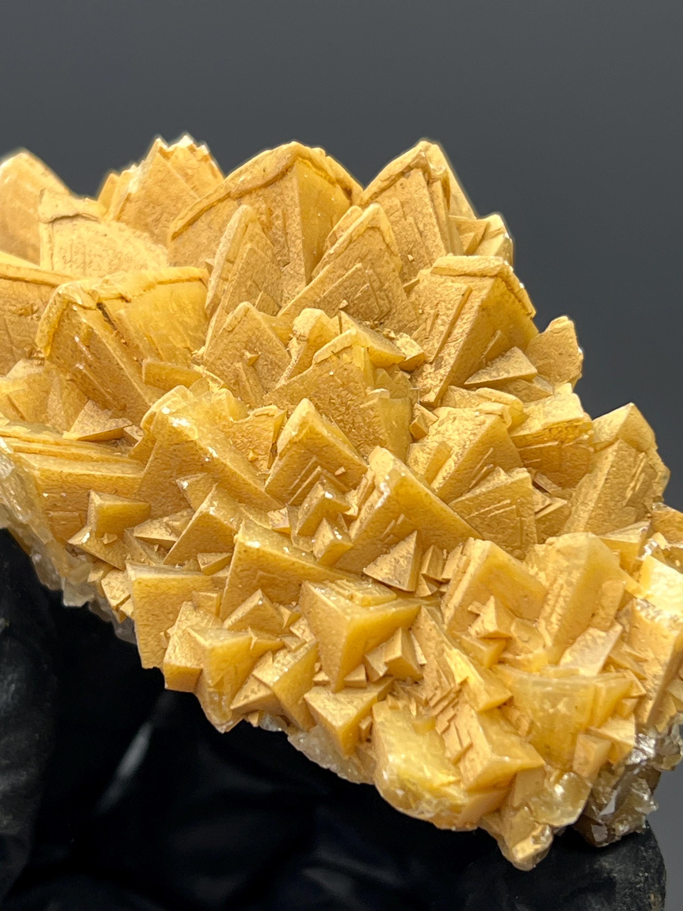 Orange Crystal Calcite Specimen - Turkey Mineral Collection - Crystal Gemstone AE 