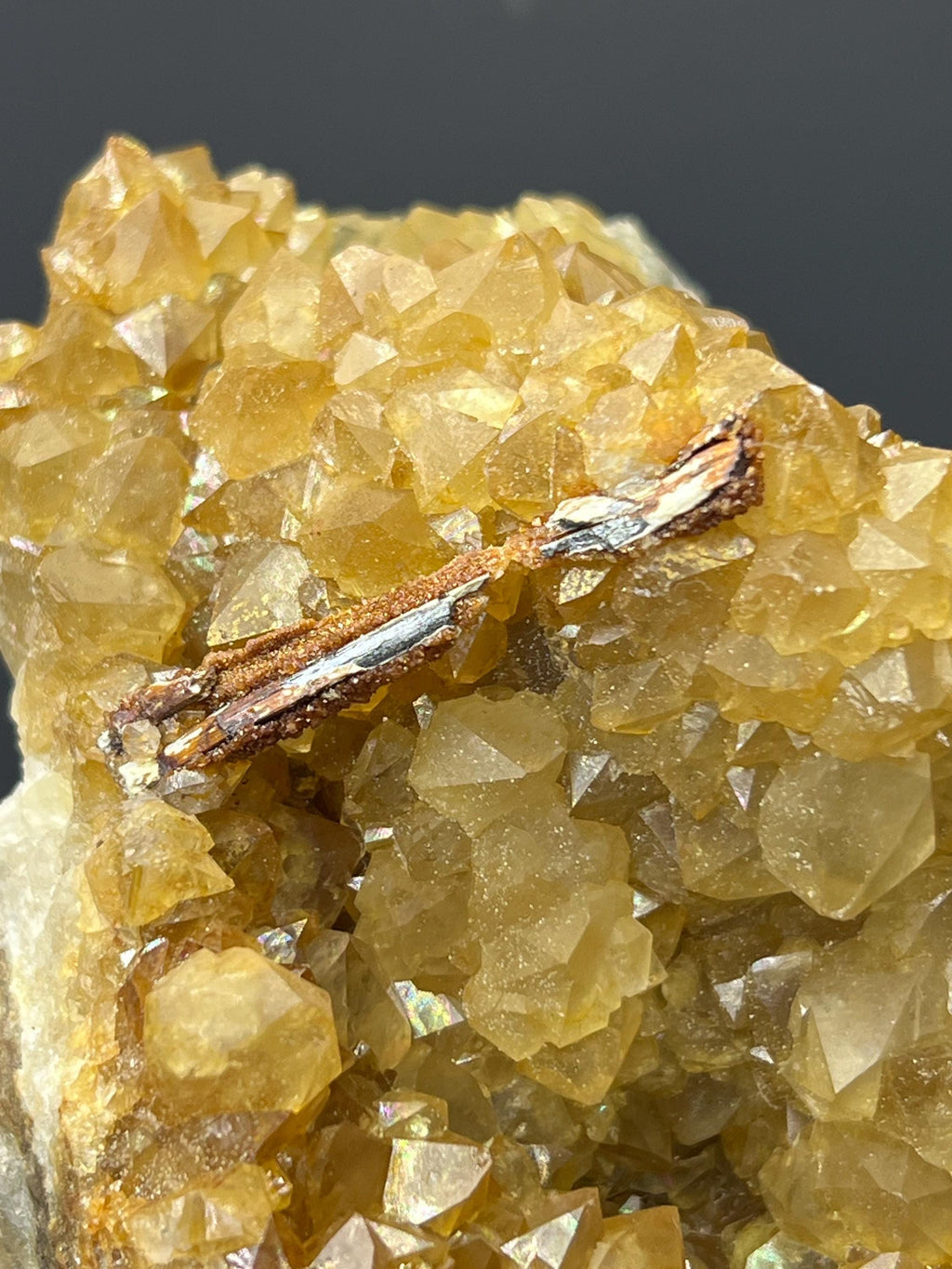 Iridescent Citrine Specimen - West Anatolia, Turkey - Crystal Gemstone AE 