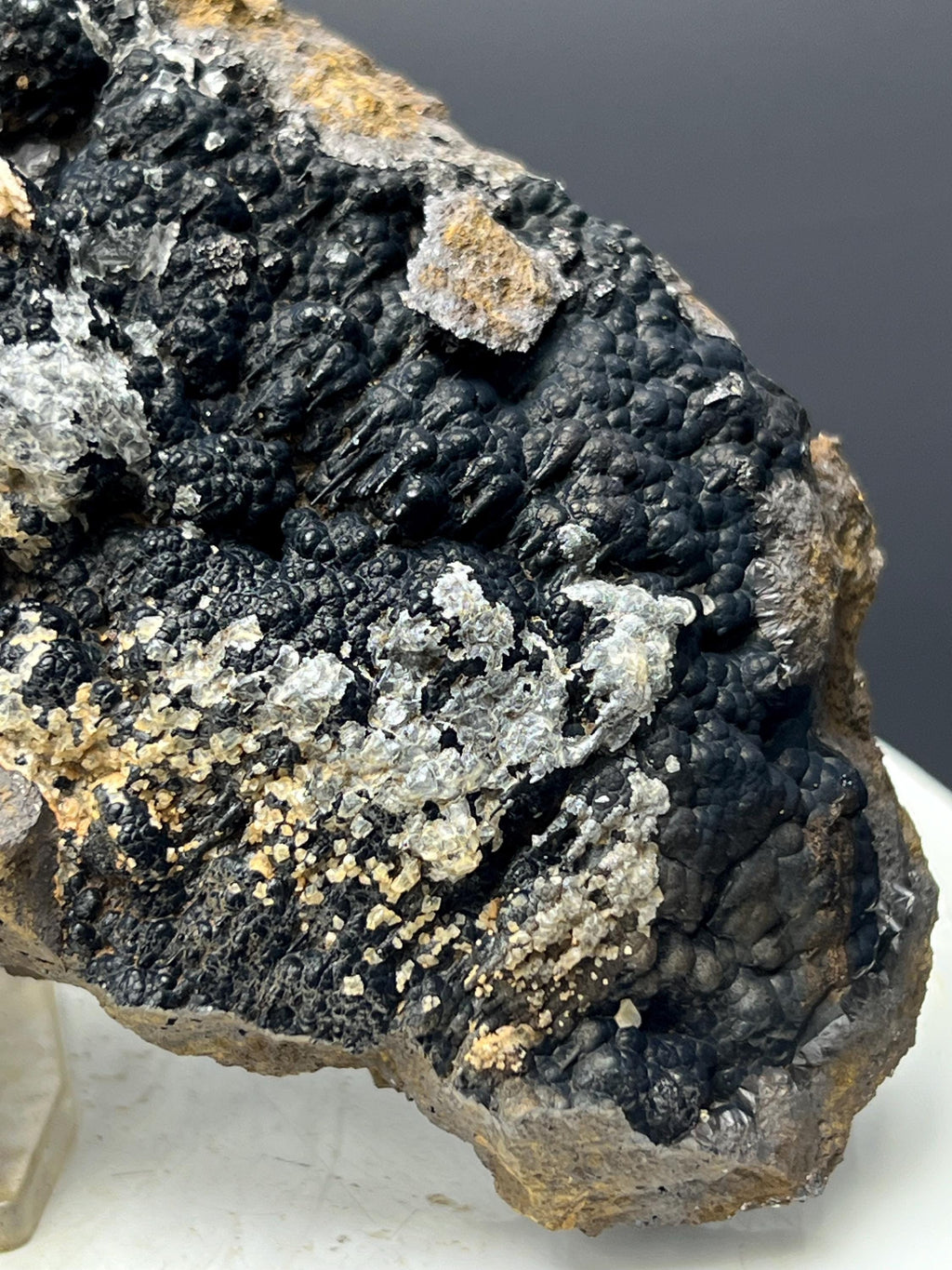 Museum Grade, Crystal Calcite With Goethtie Specimen, For Special Collection - Crystal Gemstone AE 