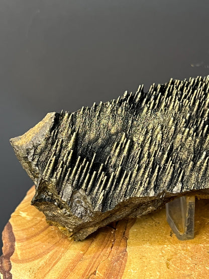 Museum Grade, Very Very Showy Golden Color Stalactite Goethite Specimen, For Special Collection - Crystal Gemstone AE 