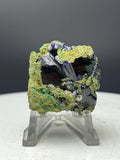 Double Sided Very Special High Grade Azurite With Malachite Specimen - Crystal Gemstone AE 