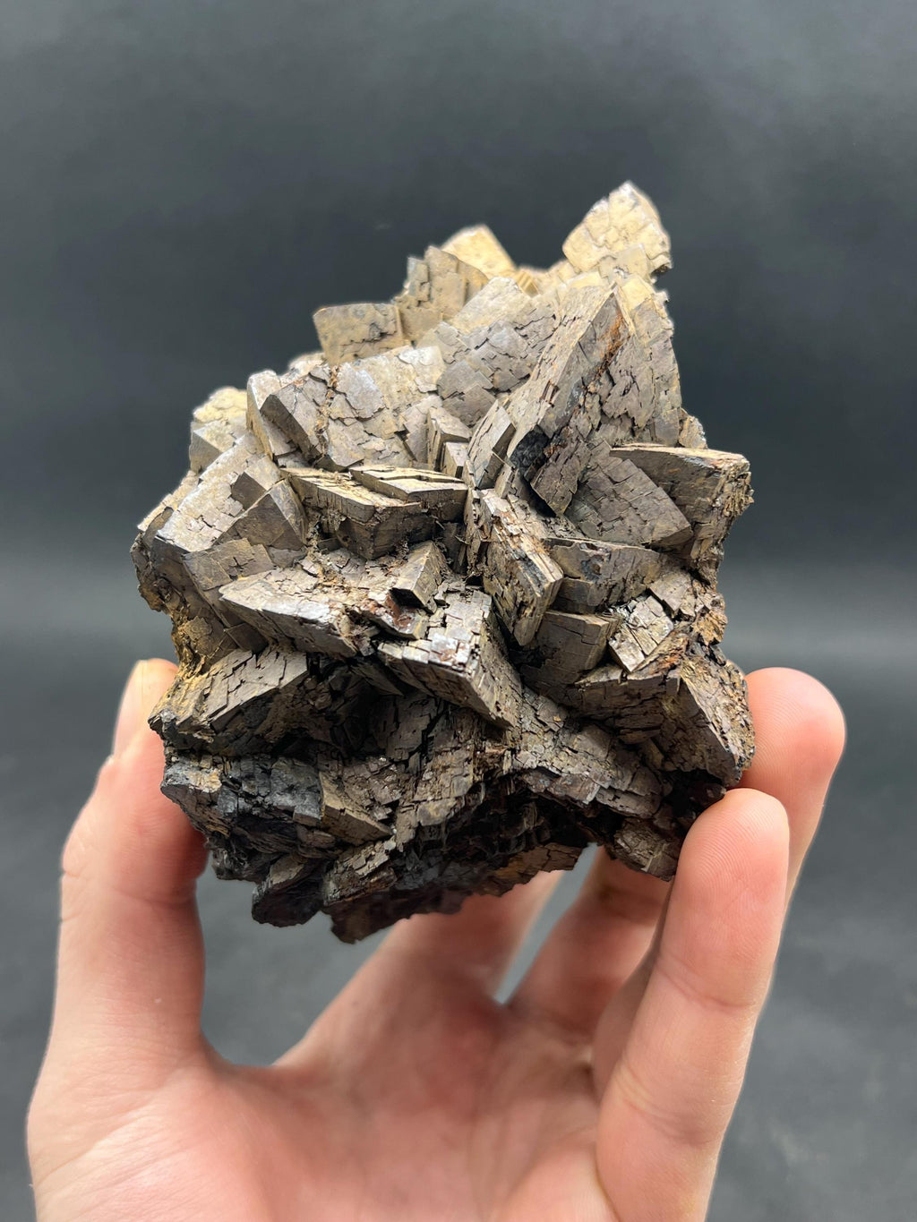 Special Quality, Limonite On Iron Siderite Mineral, For Special Collection - Crystal Gemstone AE 