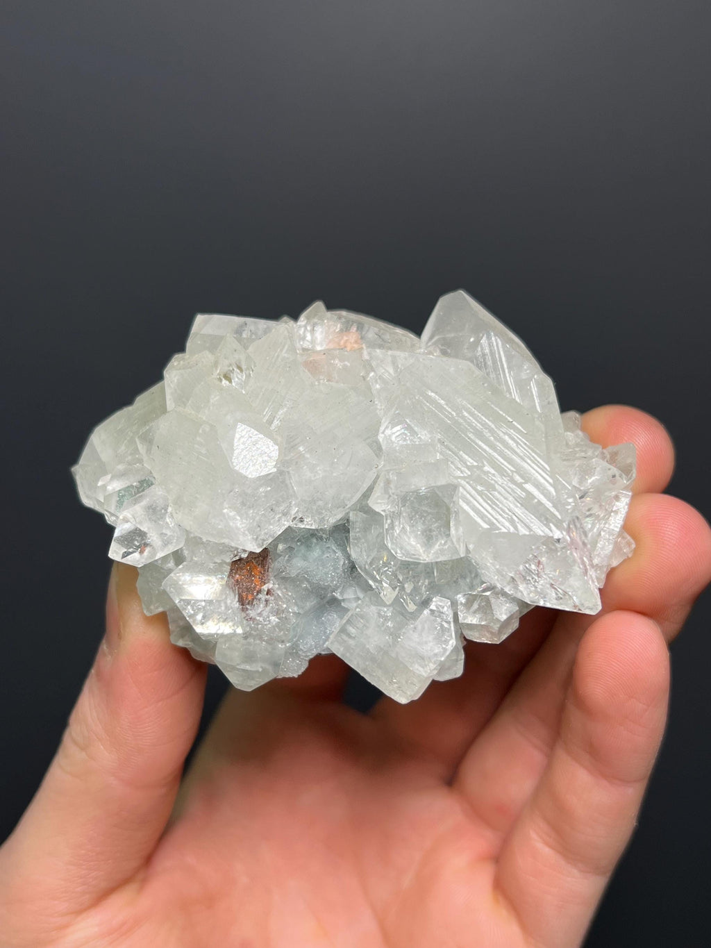 Stilbite XL. With Apophyllite XLS. - India - Crystal Gemstone AE 