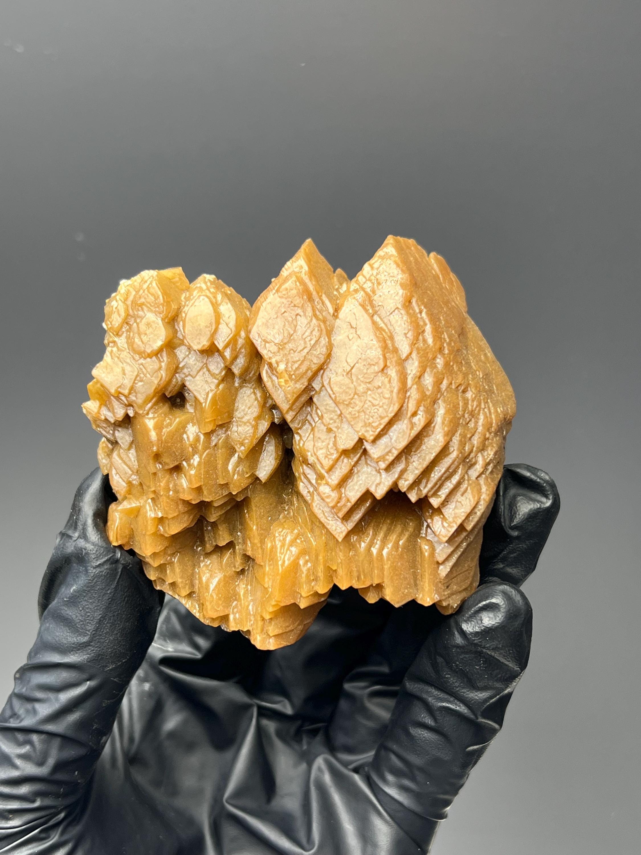 Very Special! Cathedral Formation Orange Crystal Calcite - Crystal Gemstone AE 