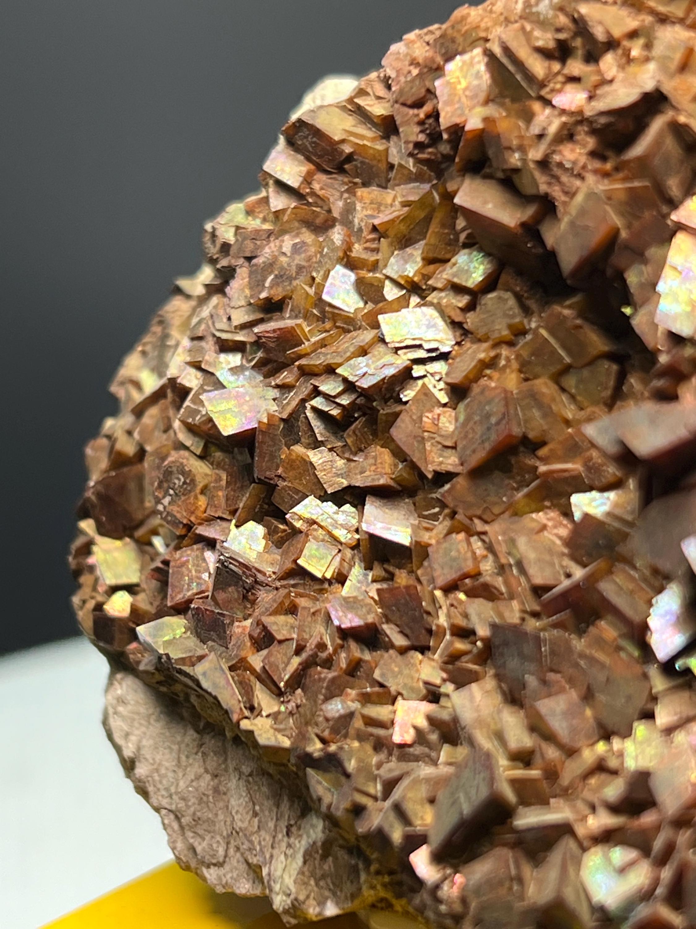 Museum Grade! Iridescent Crystal Iron Siderite, From Turkey - Crystal Gemstone AE 